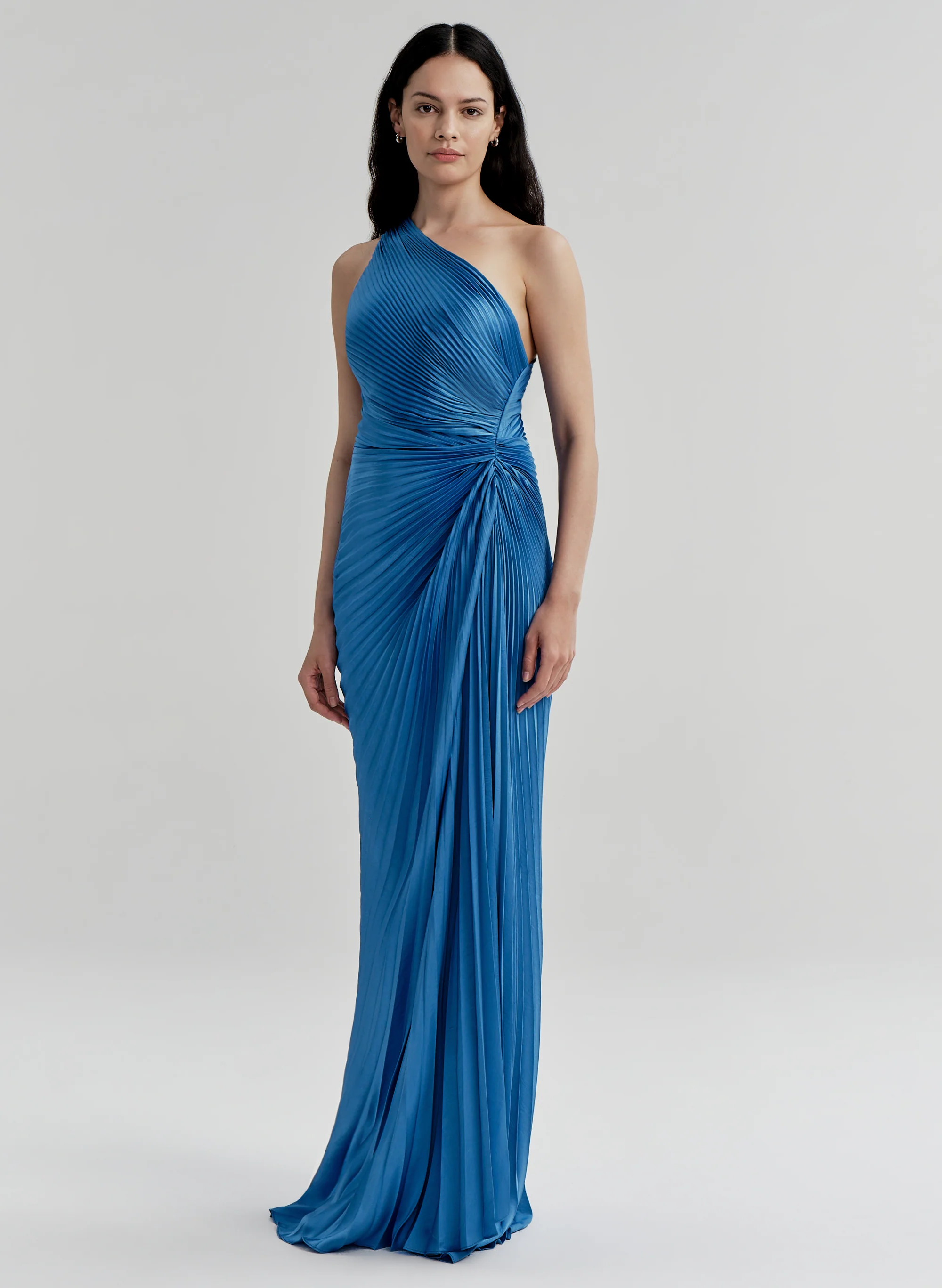 Lara Satin Pleated Gown - Image 4