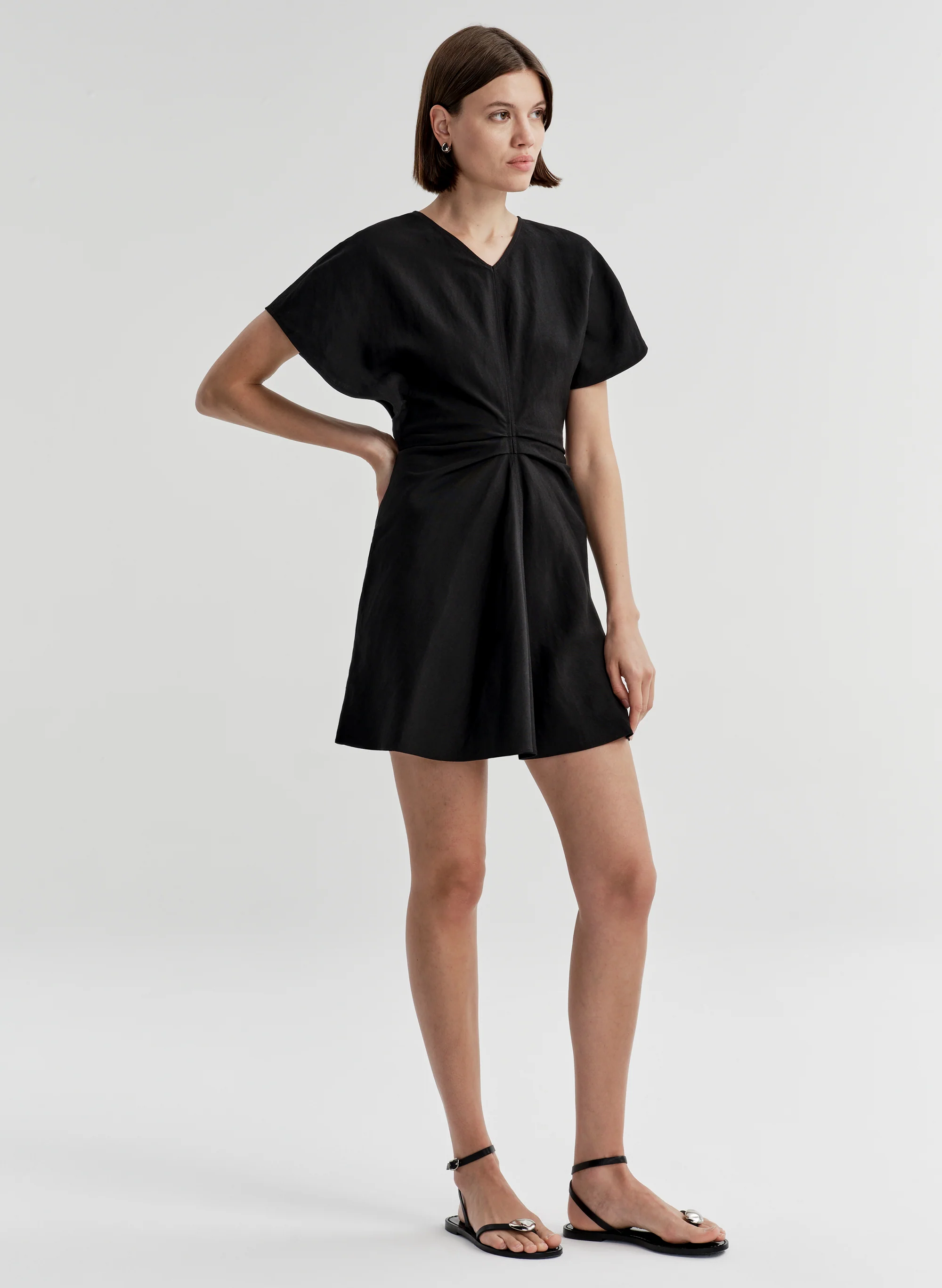 Leni Linen Mini Dress - Image 3