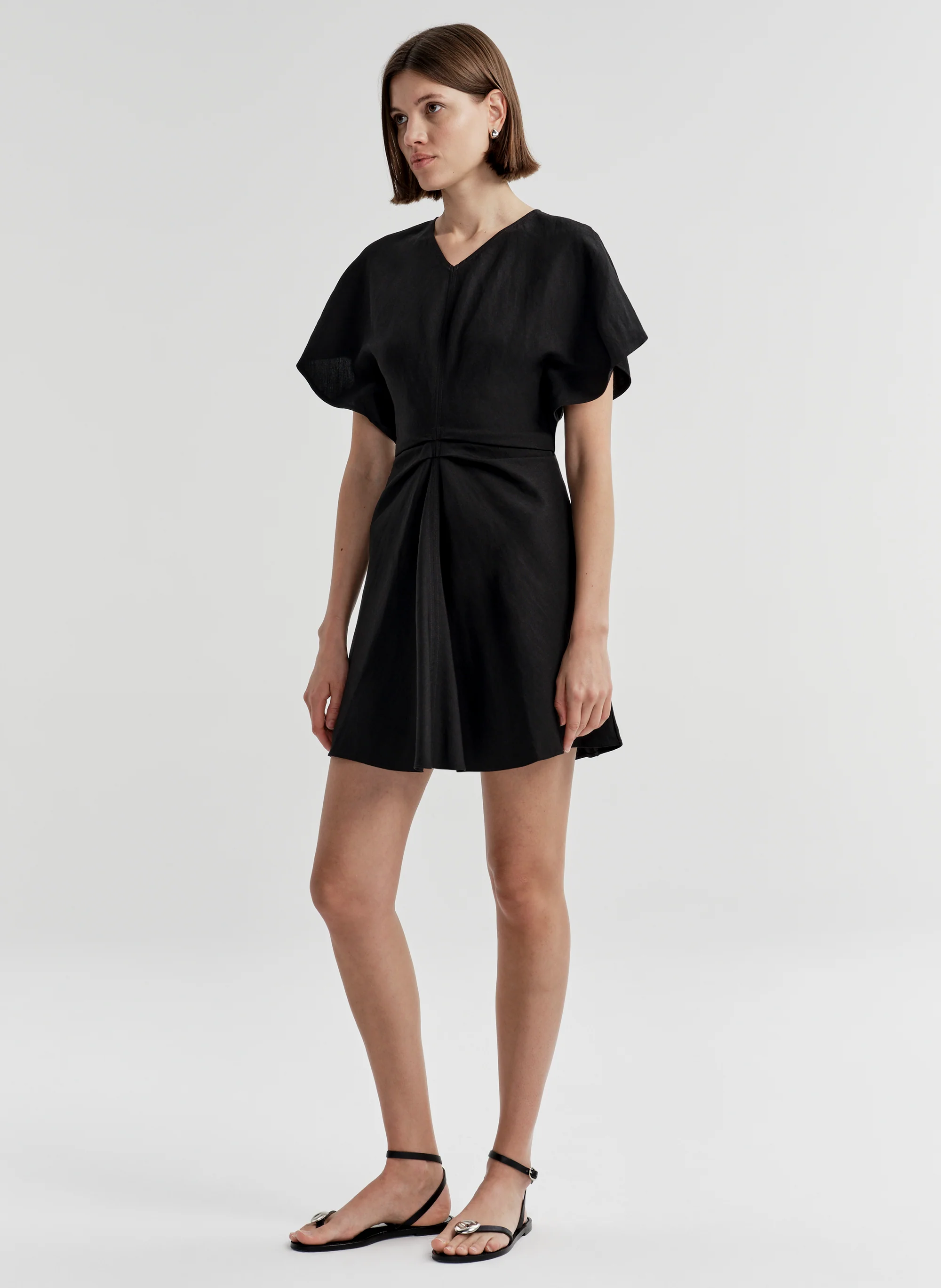 Leni Linen Mini Dress - Image 4