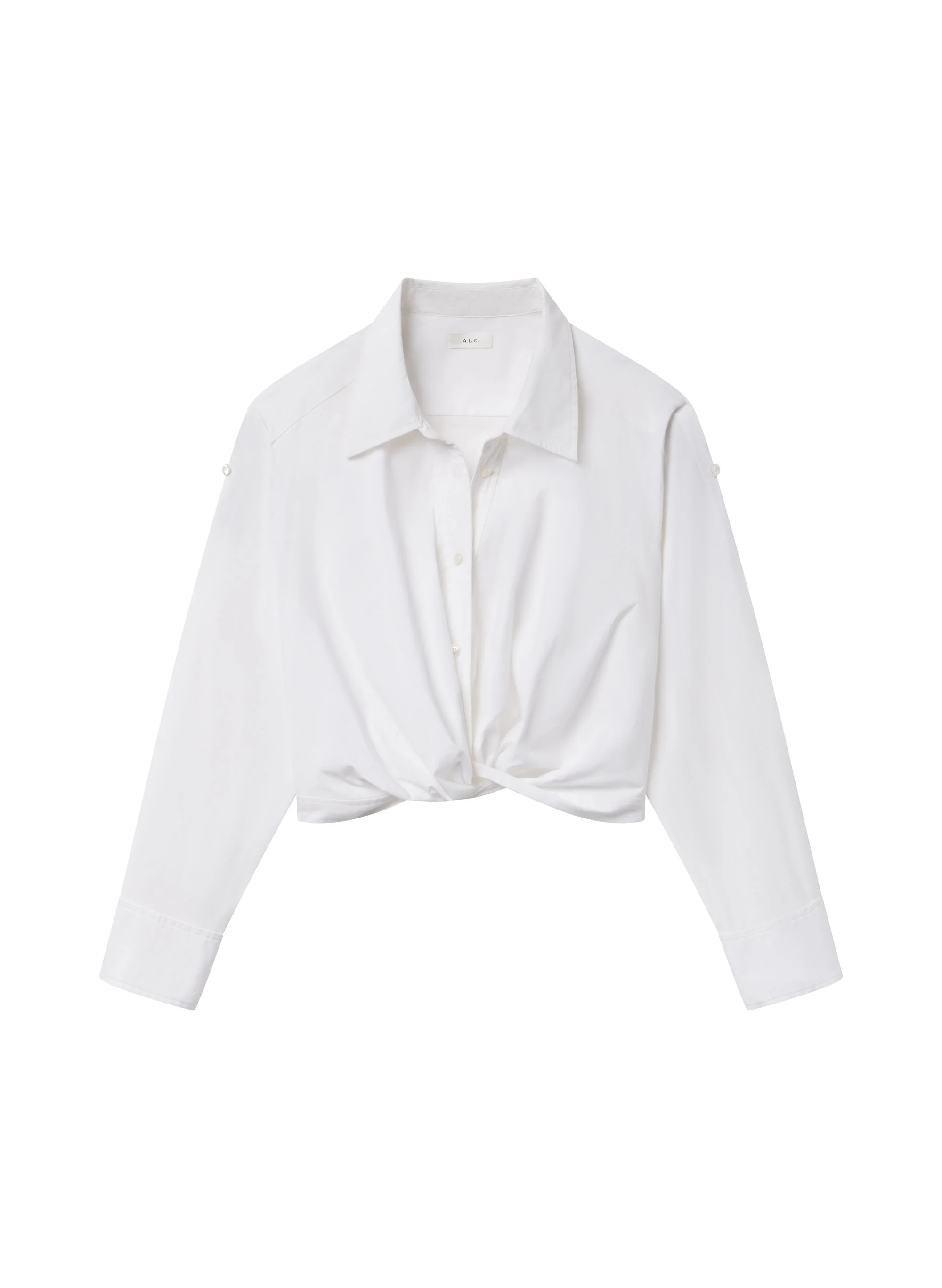 Leo Cropped Cotton Shirt - Image 6