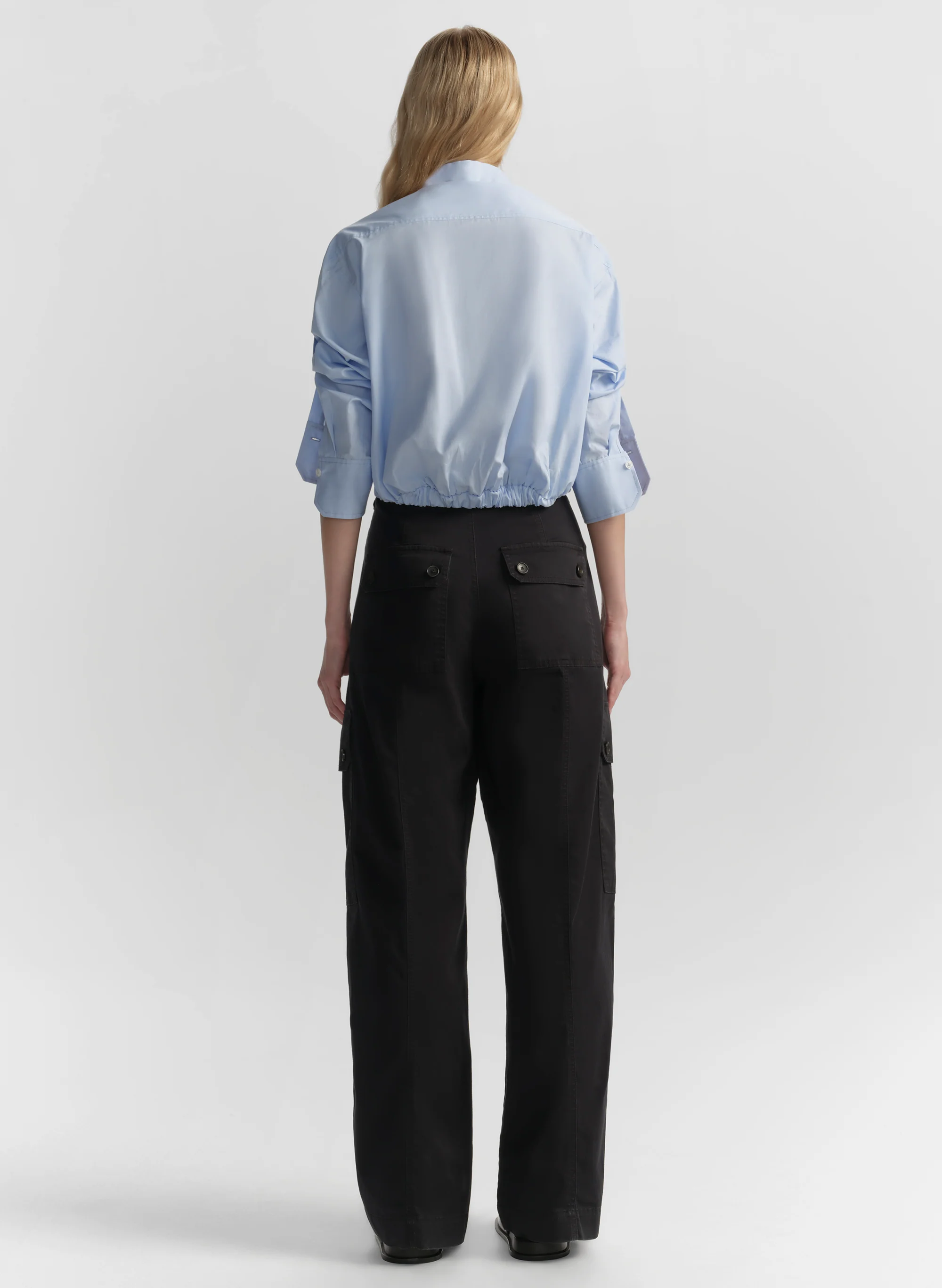Leo Cropped Cotton Shirt - Image 5