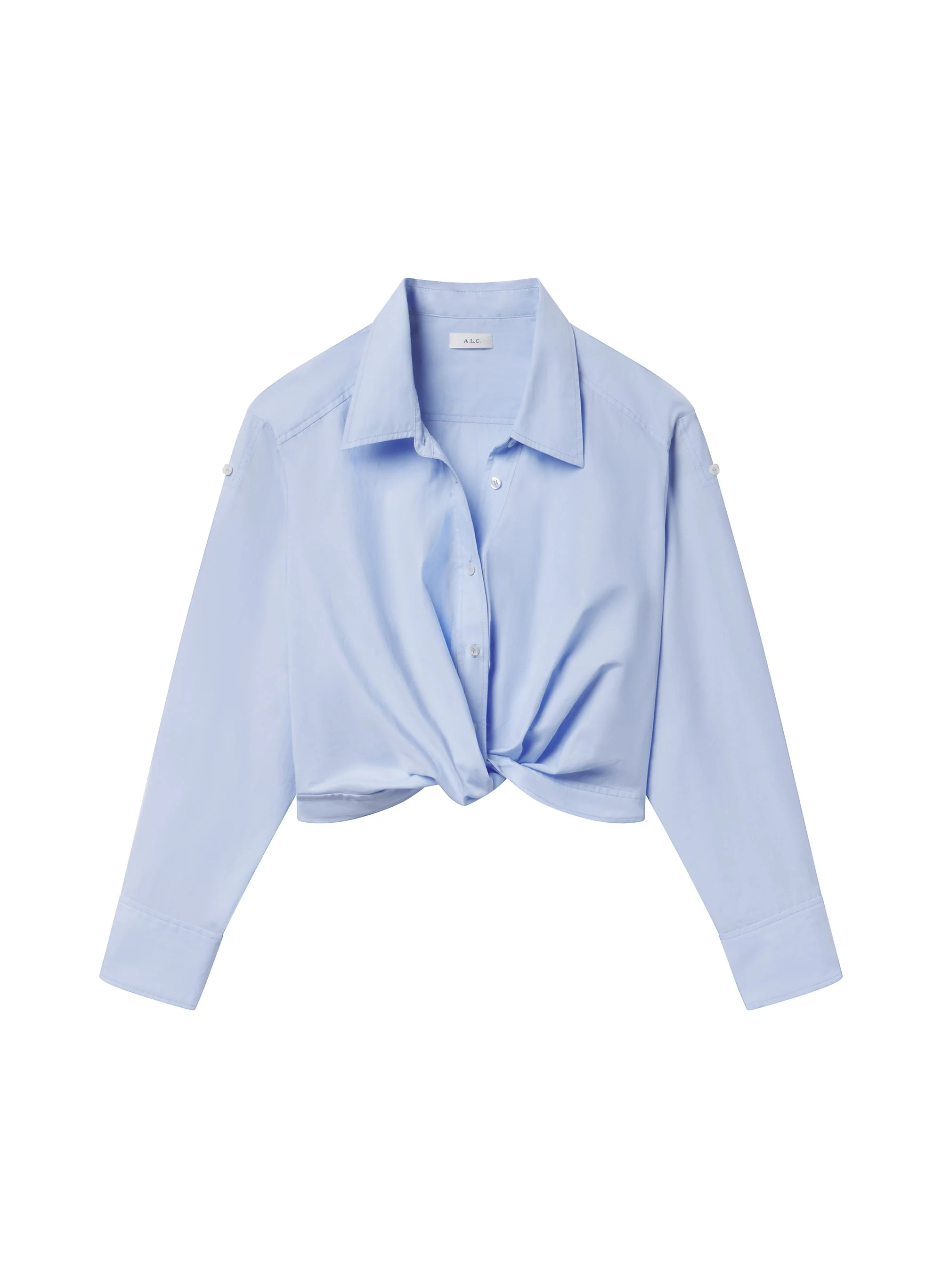 Leo Cropped Cotton Shirt - Image 6