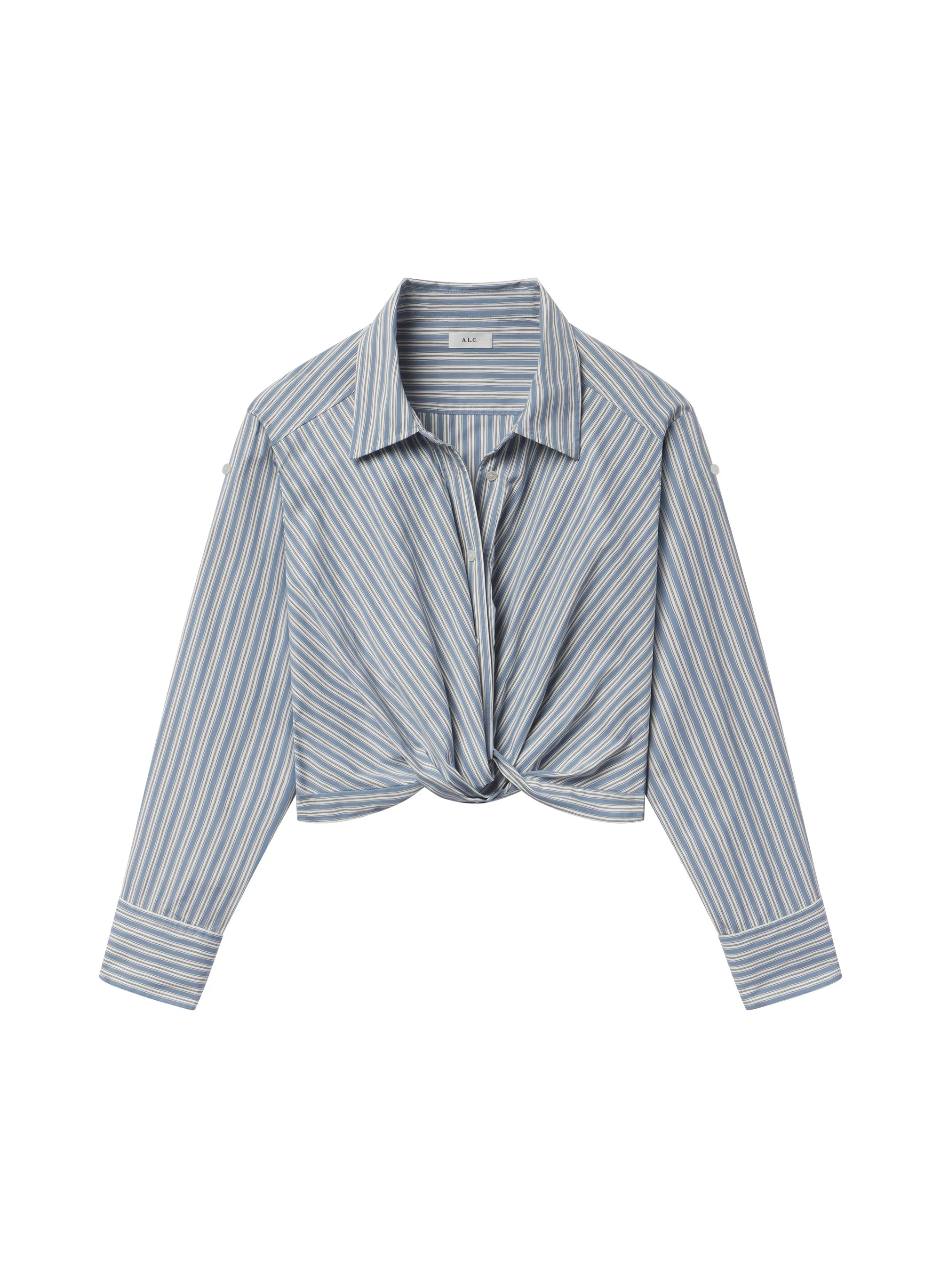 Leo Cropped Cotton Shirt - Image 8
