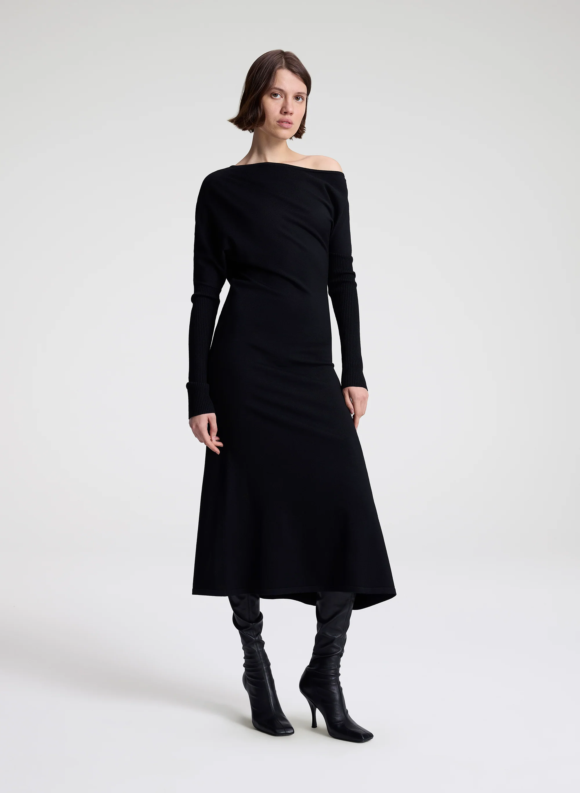 Liv Fine Merino Knit Midi Dress - Image 3