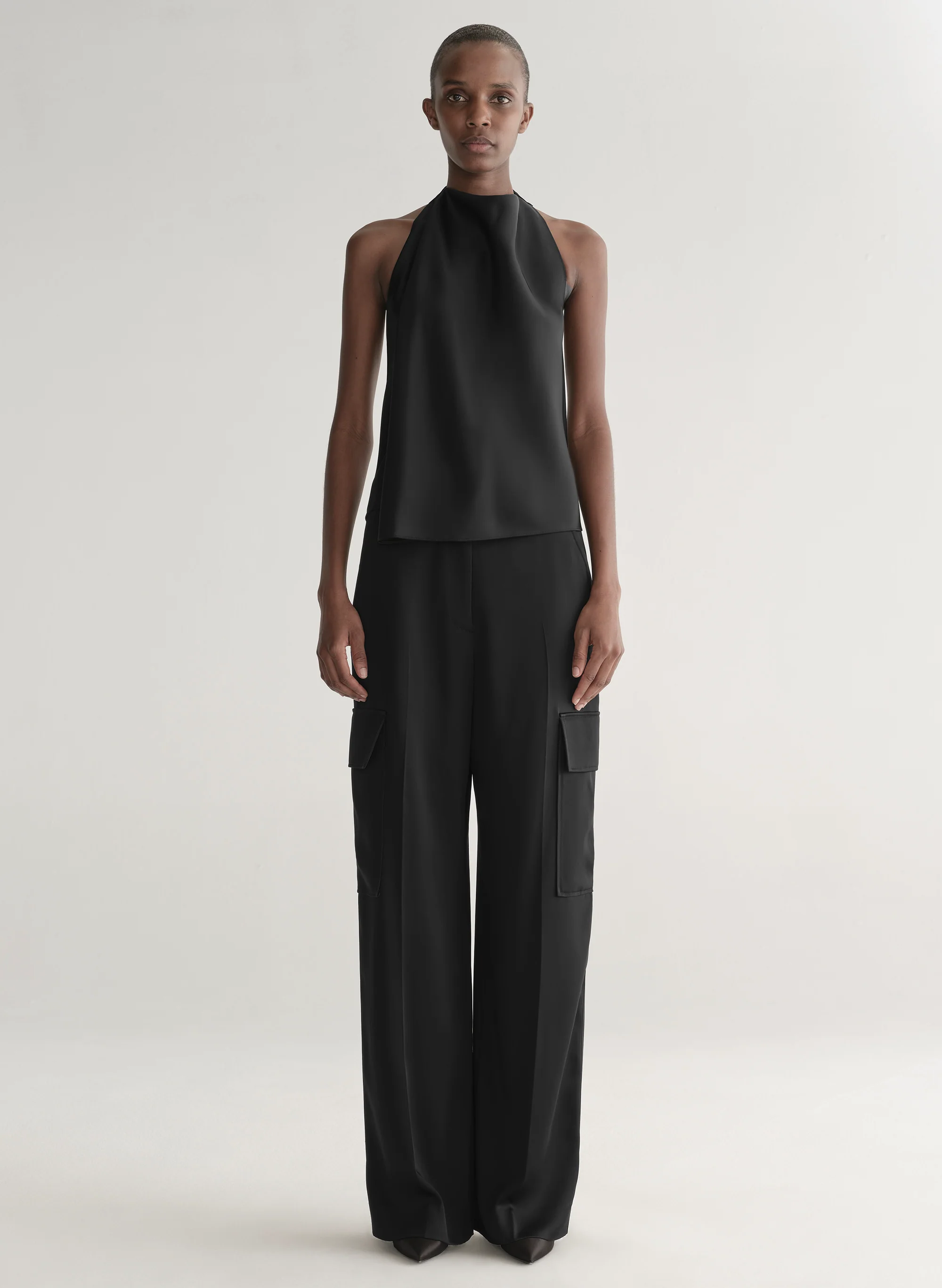 Logan Satin Cargo Pant