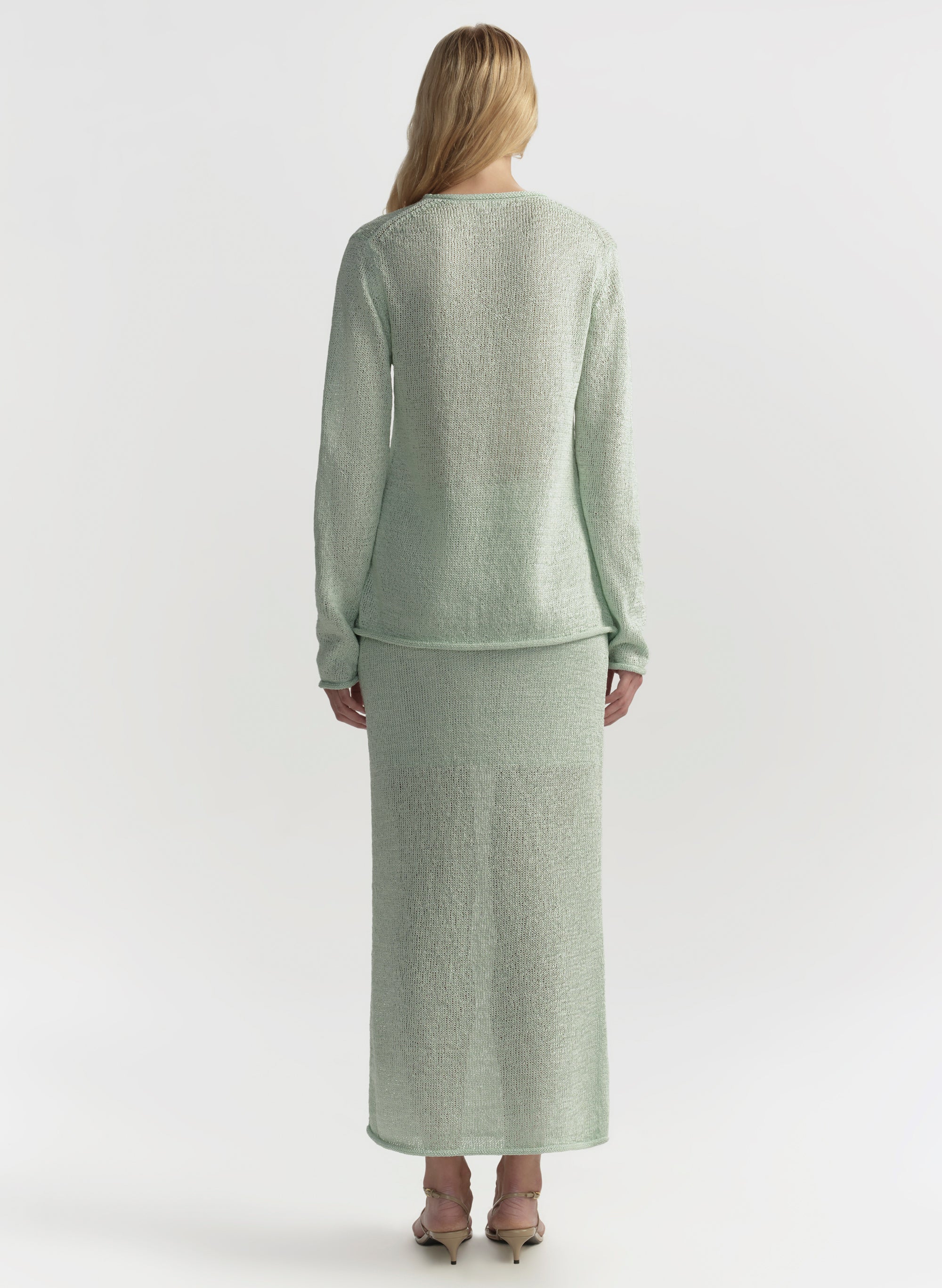 Loren Open Knit Midi Skirt - Image 5