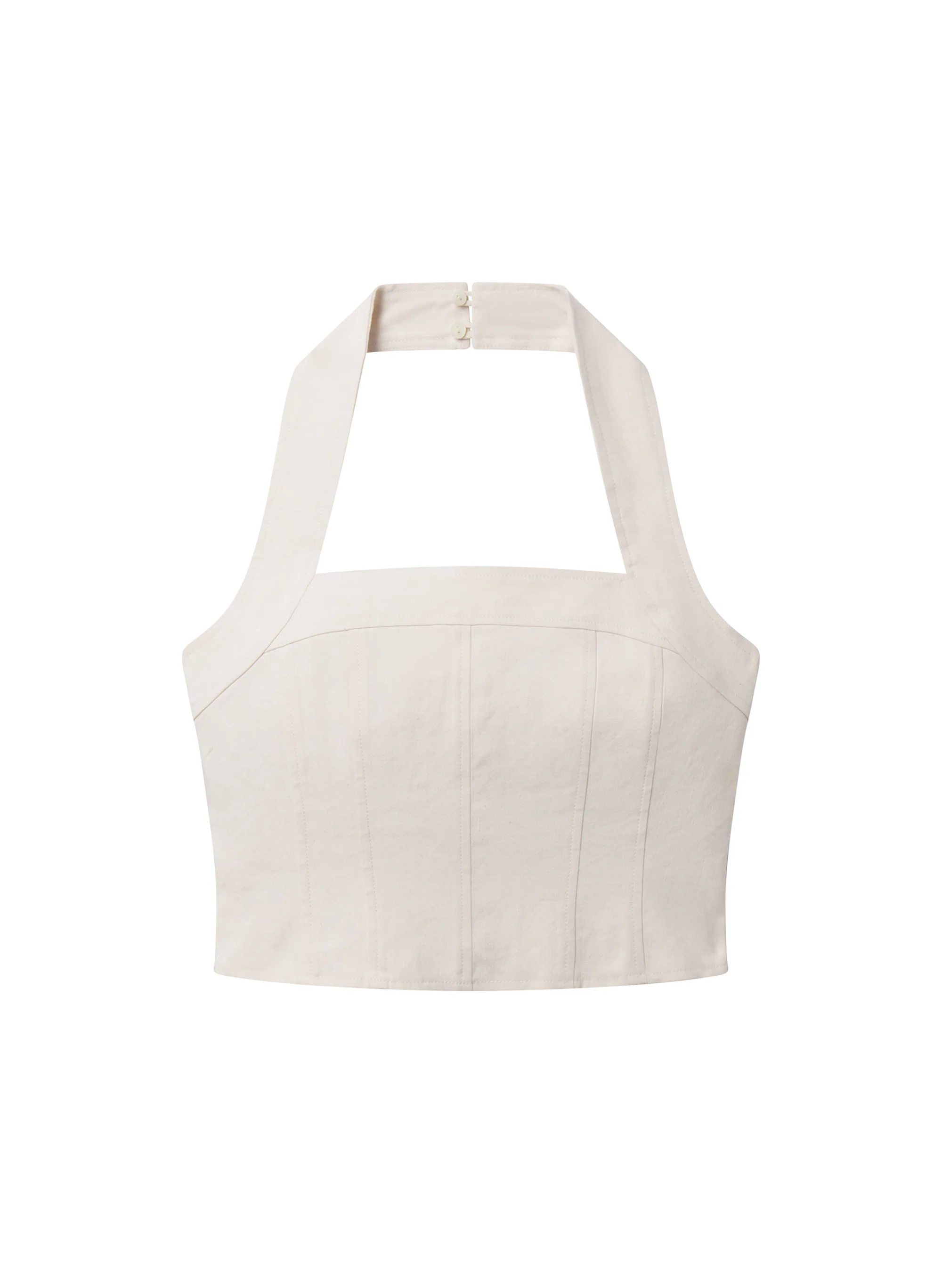 Lori Linen Halter Top - Image 6