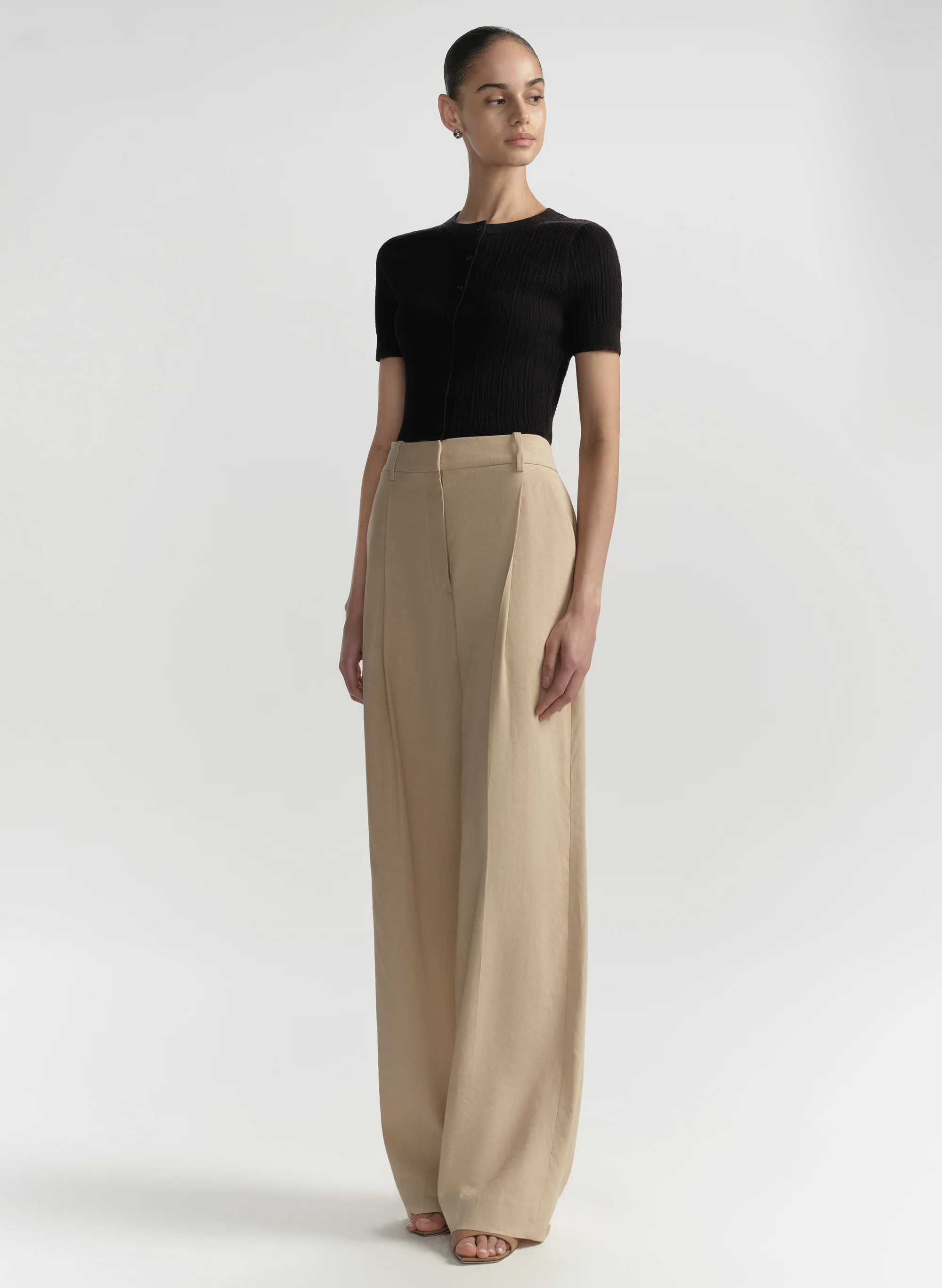 Lottie Fine Cotton Cropped Cardigan - Image 4