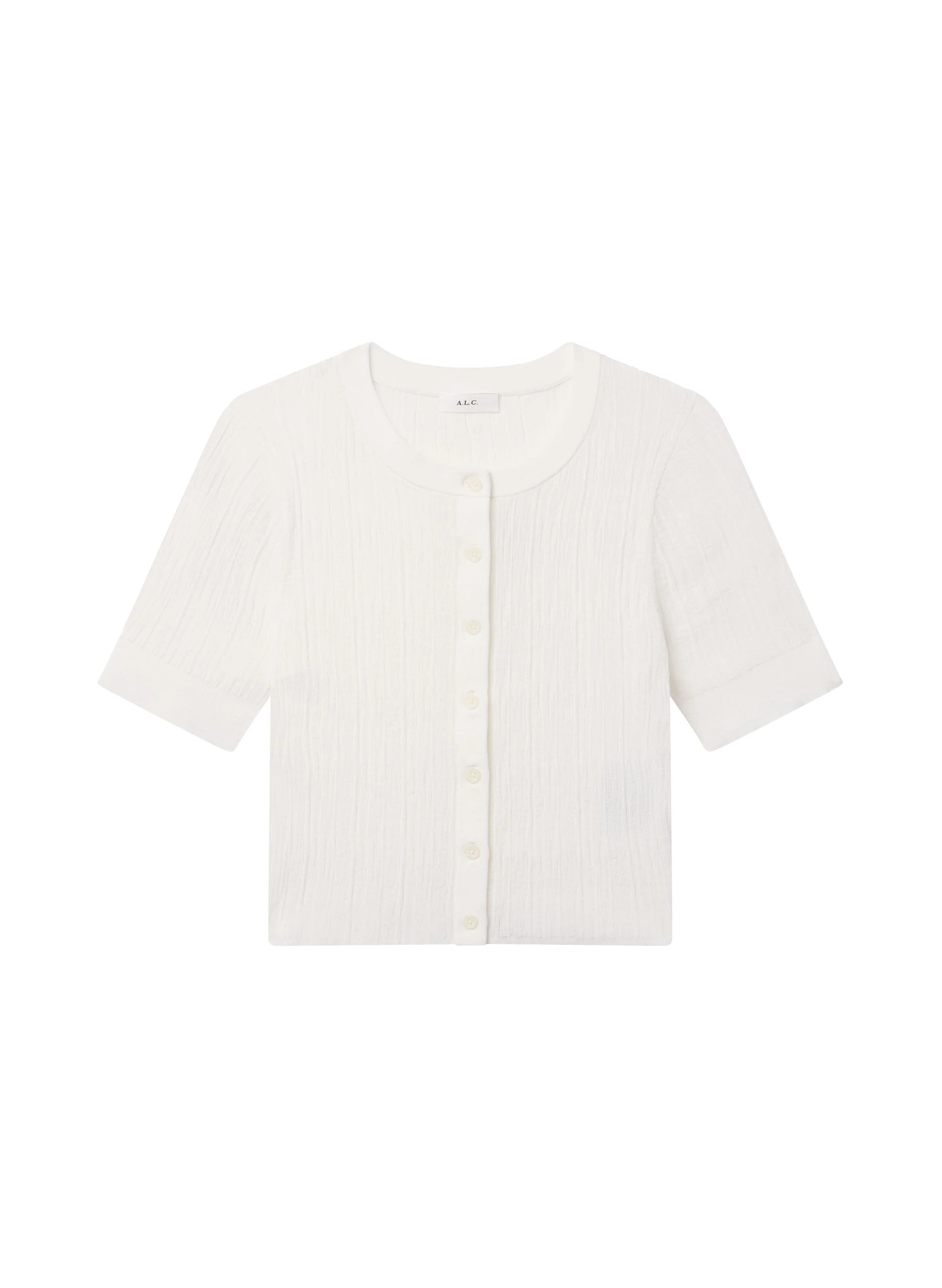 Lottie Fine Cotton Cropped Cardigan - Image 6