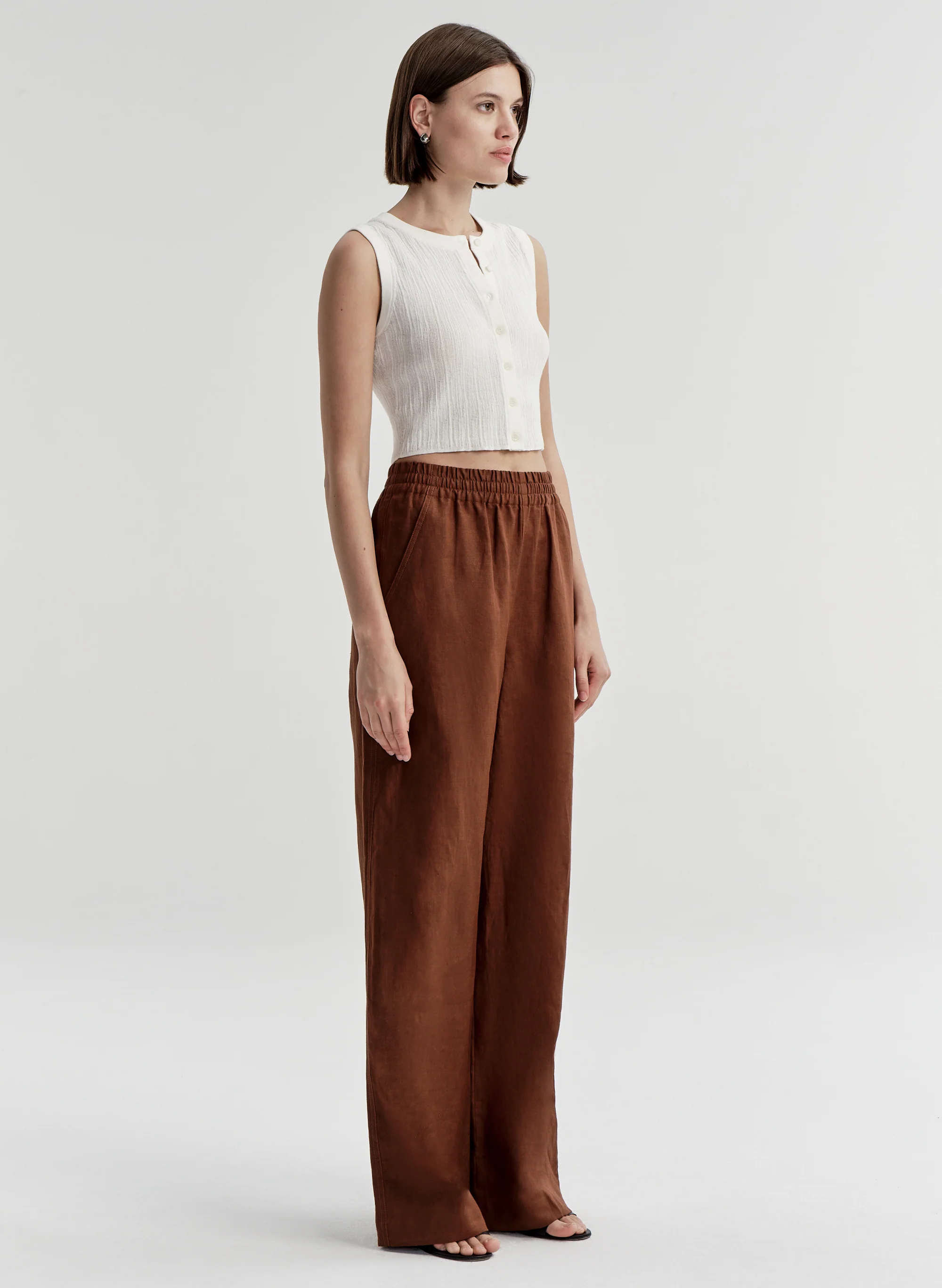 Lottie Fine Cotton Cropped Top - Image 3
