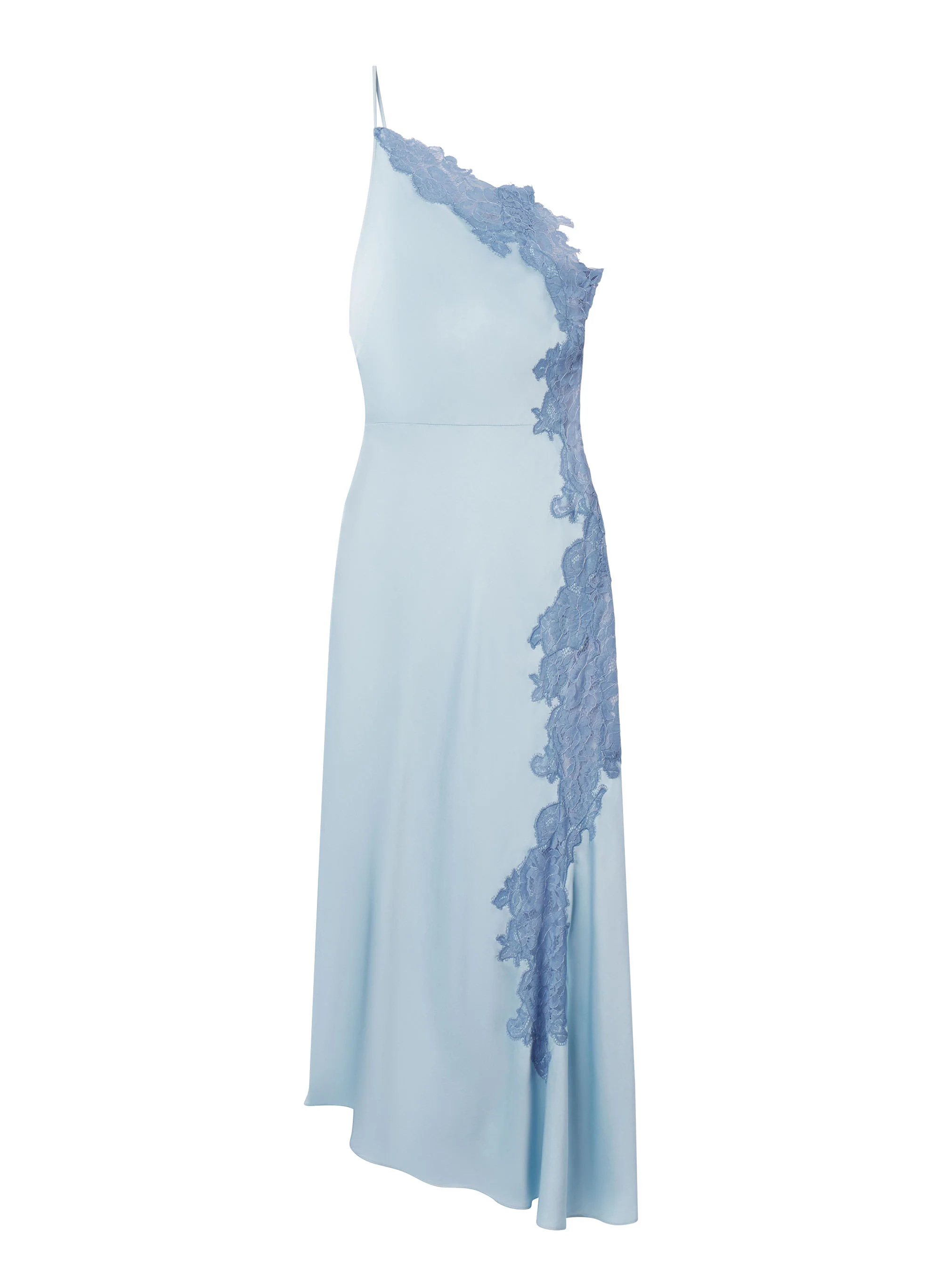 Lou Satin and Lace Midi Dress - Image 6