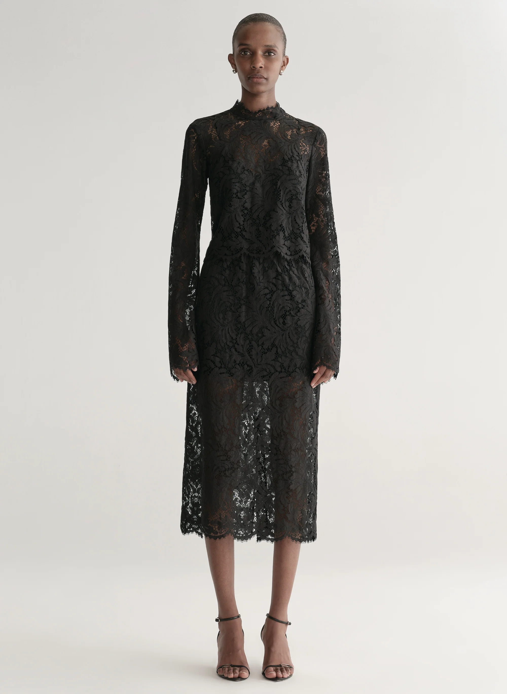 Lydia Lace Midi Skirt