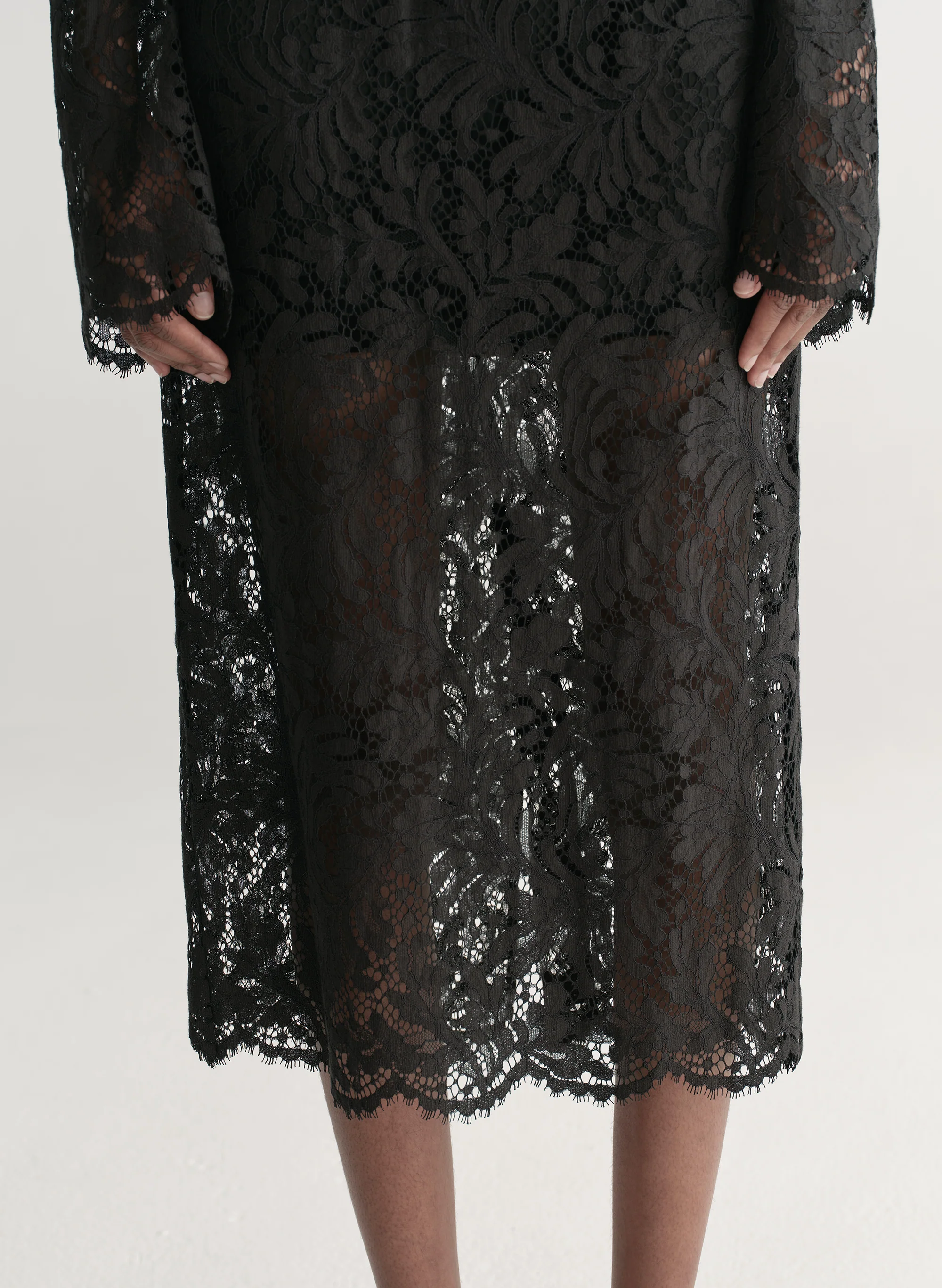Lydia Lace Midi Skirt - Image 2