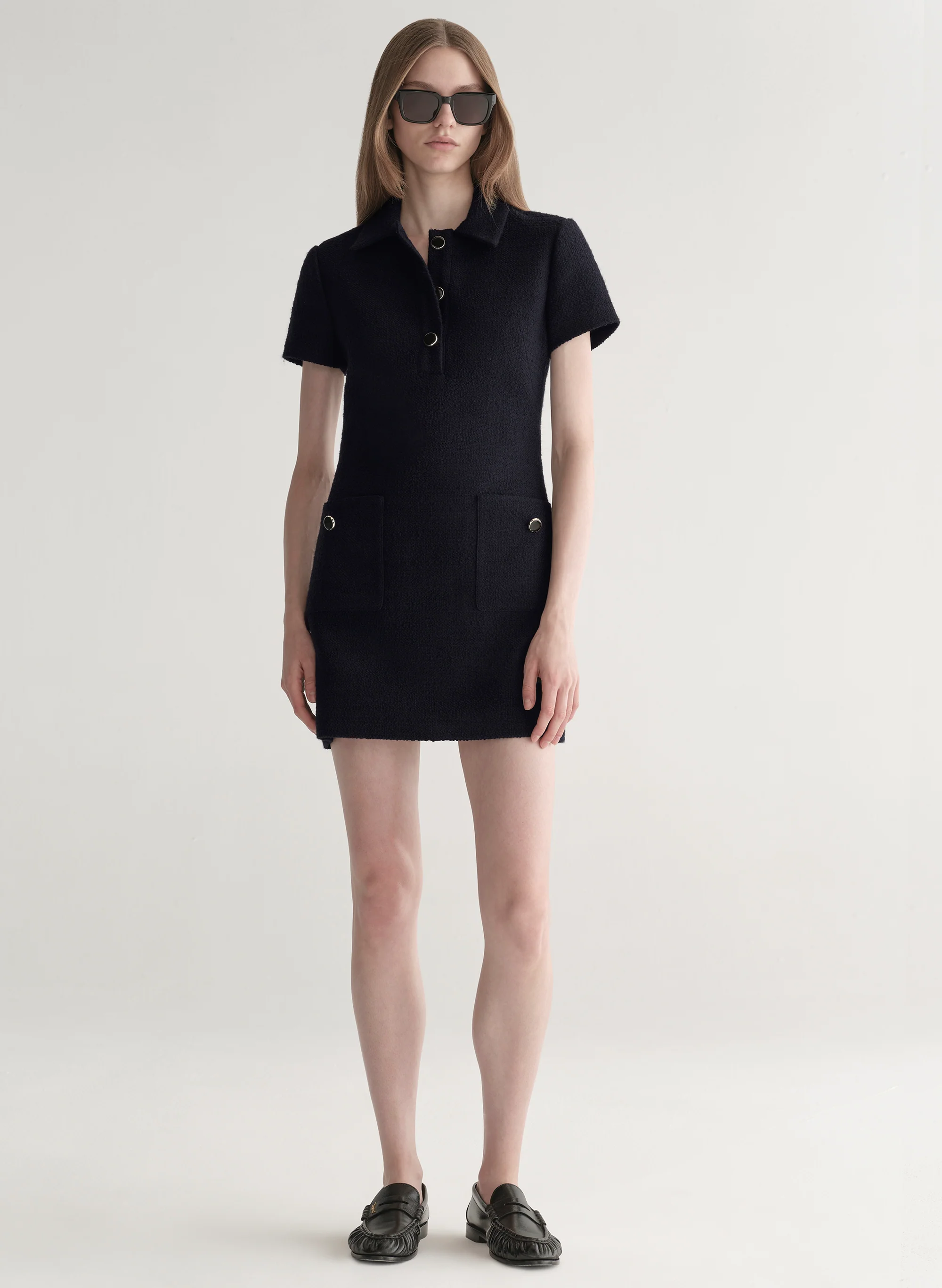 Marcie Cotton Boucle Mini Dress