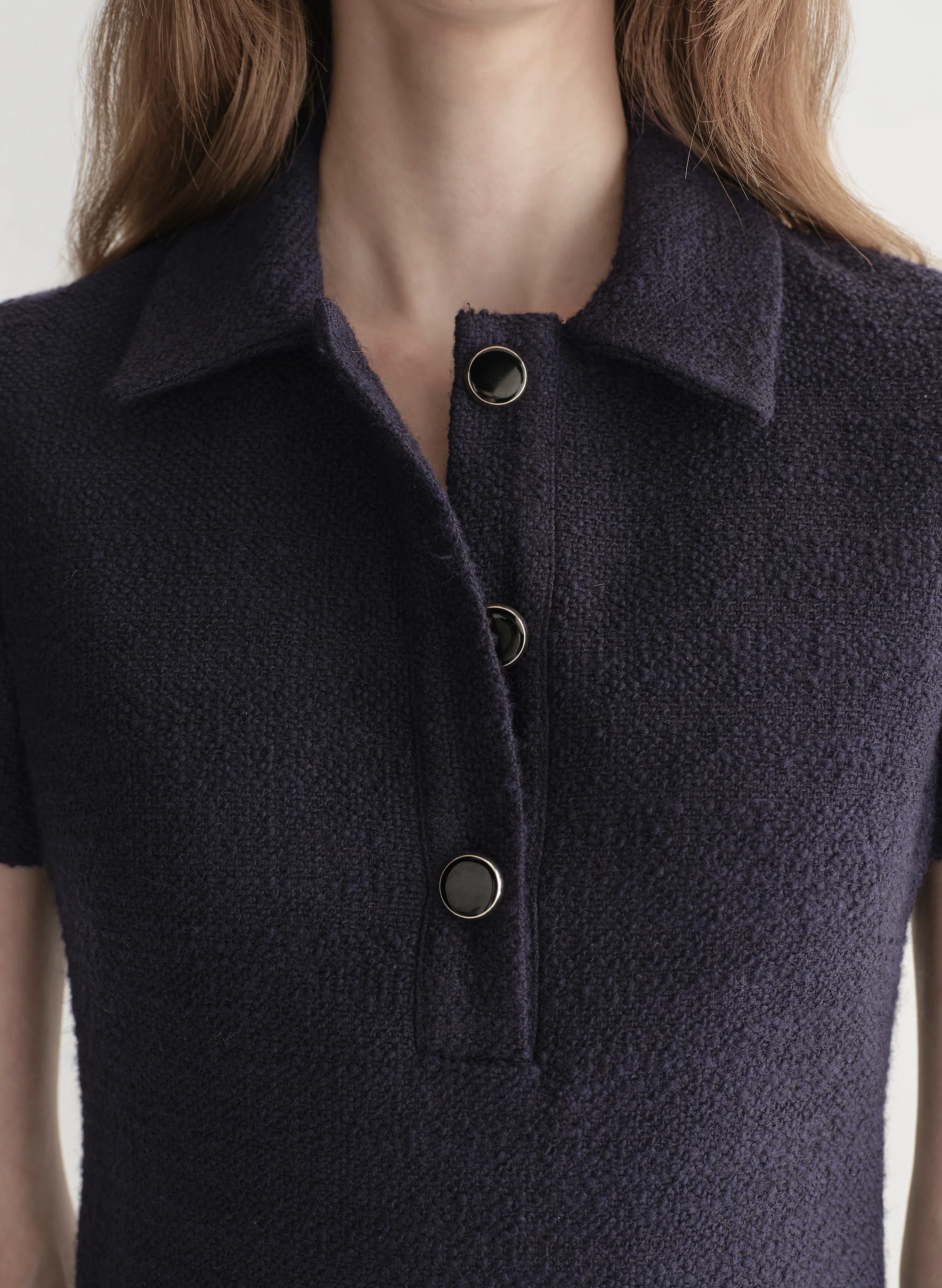 Marcie Cotton Boucle Mini Dress - Image 2