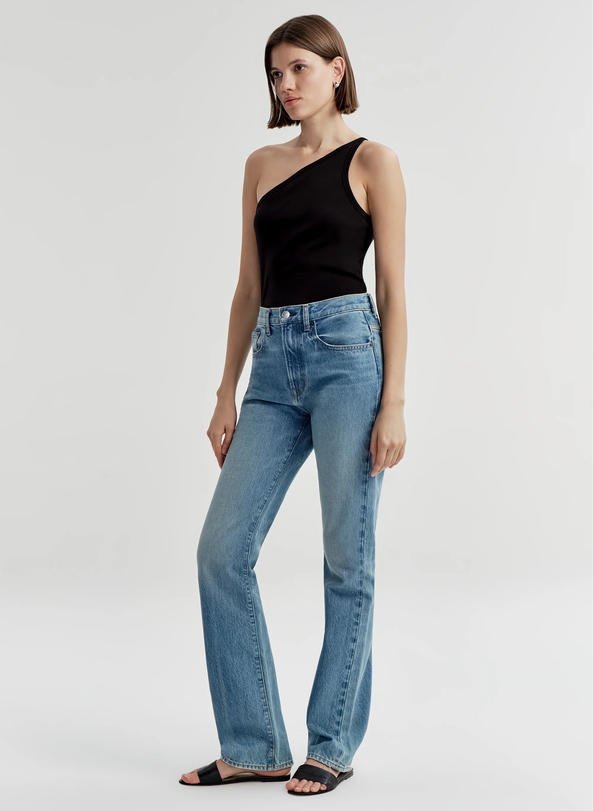 Marlee Cotton One Shoulder Tank - Image 4