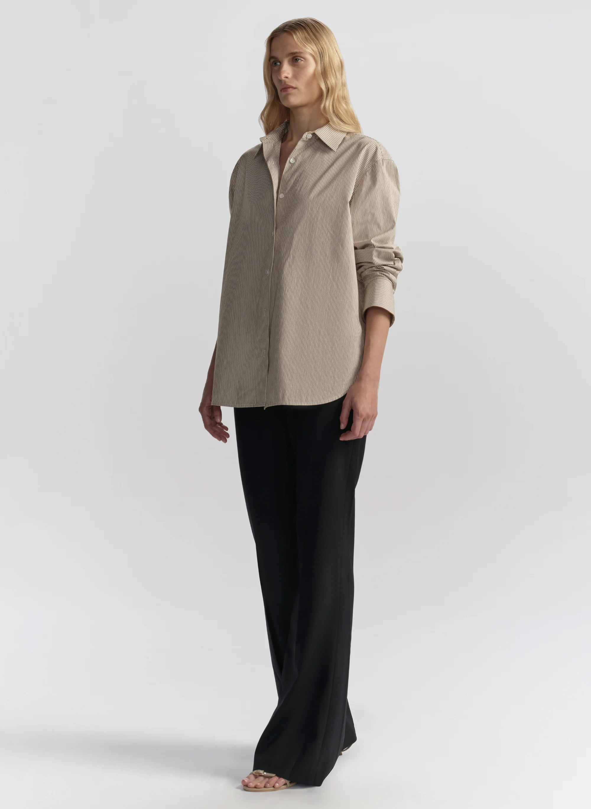 Mason Relaxed Cotton Stripe Shirt - Image 4