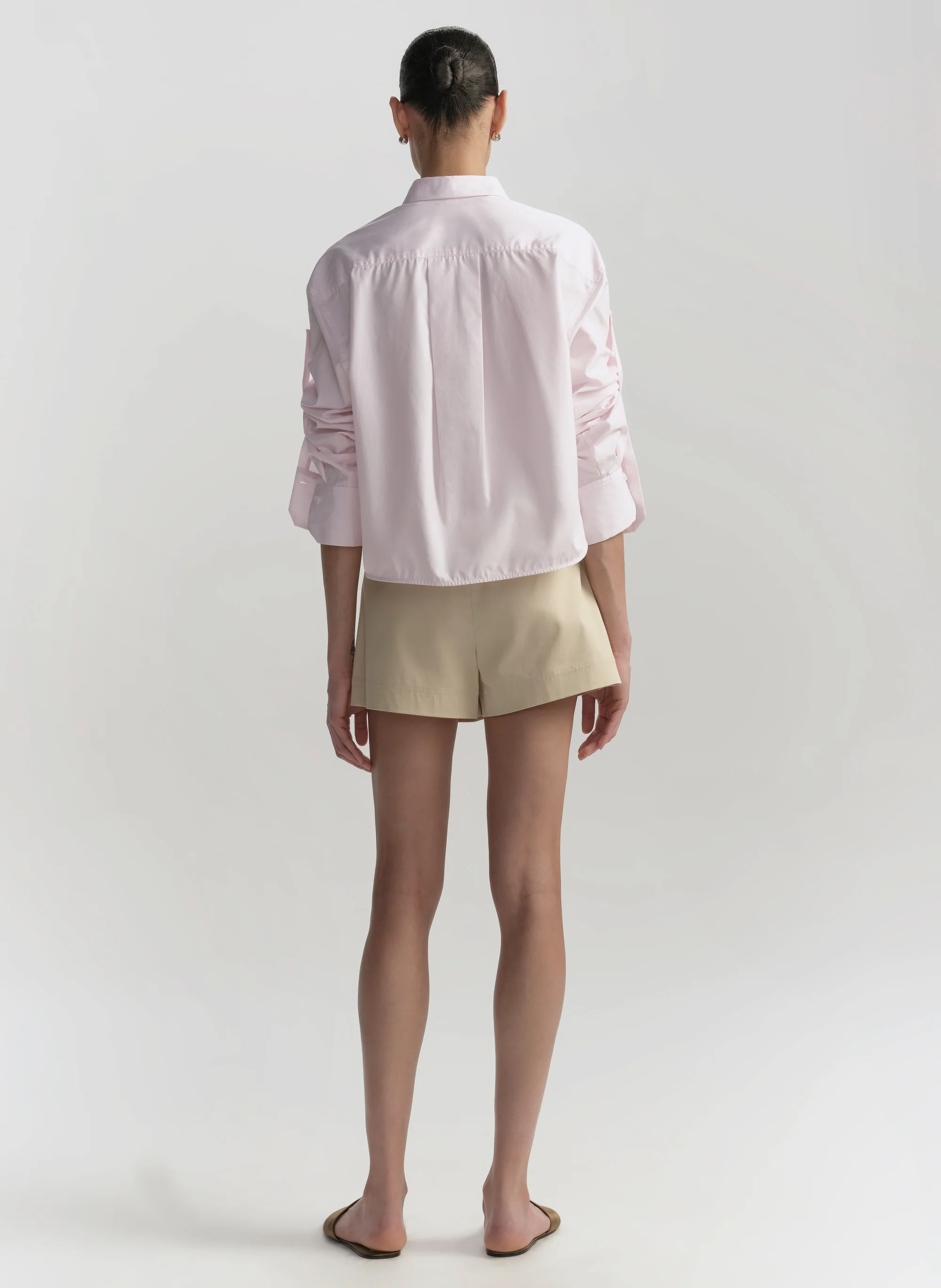 Maude Cropped Cotton Shirt - Image 6