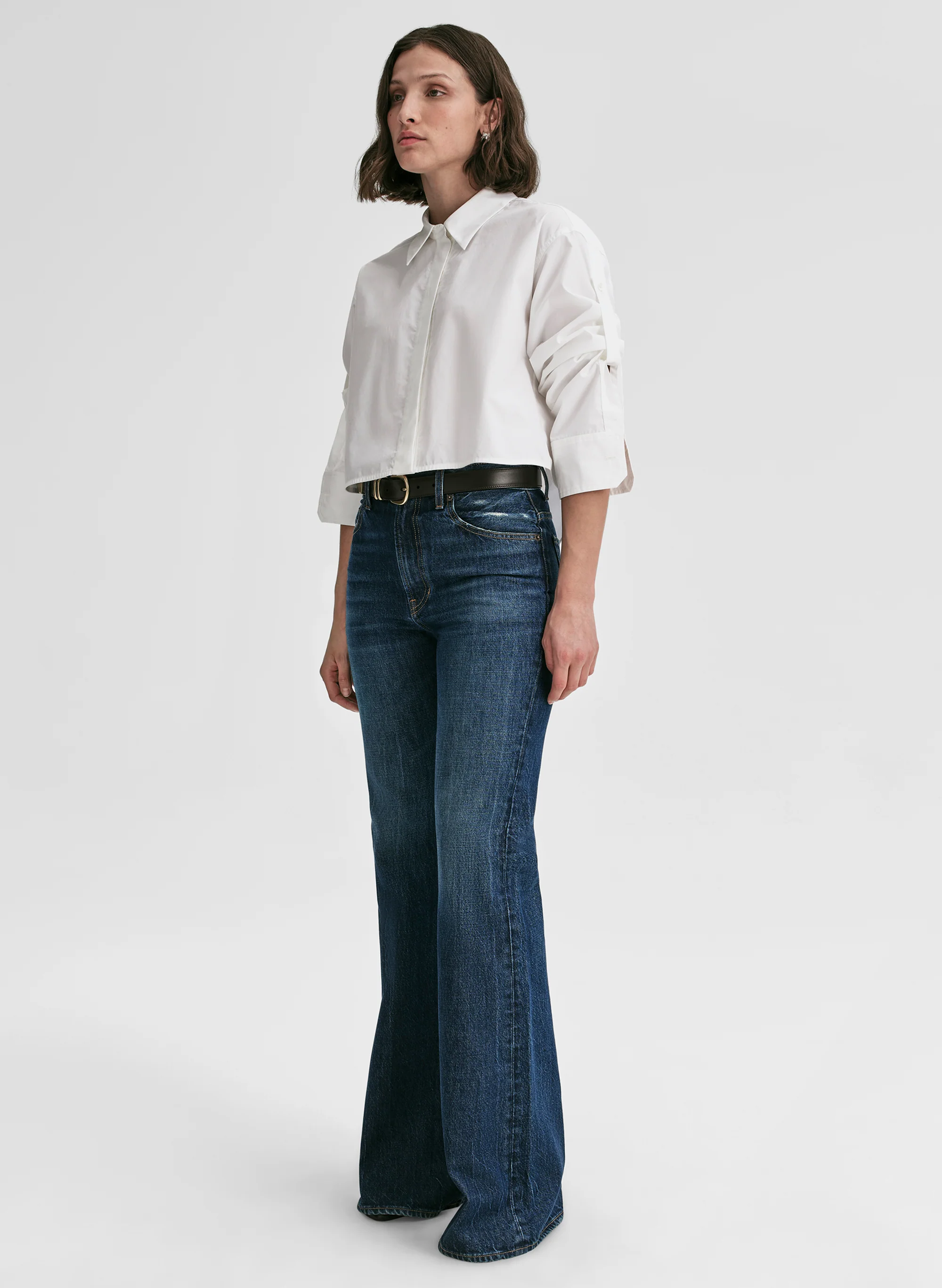 Maude Cropped Cotton Shirt - Image 5