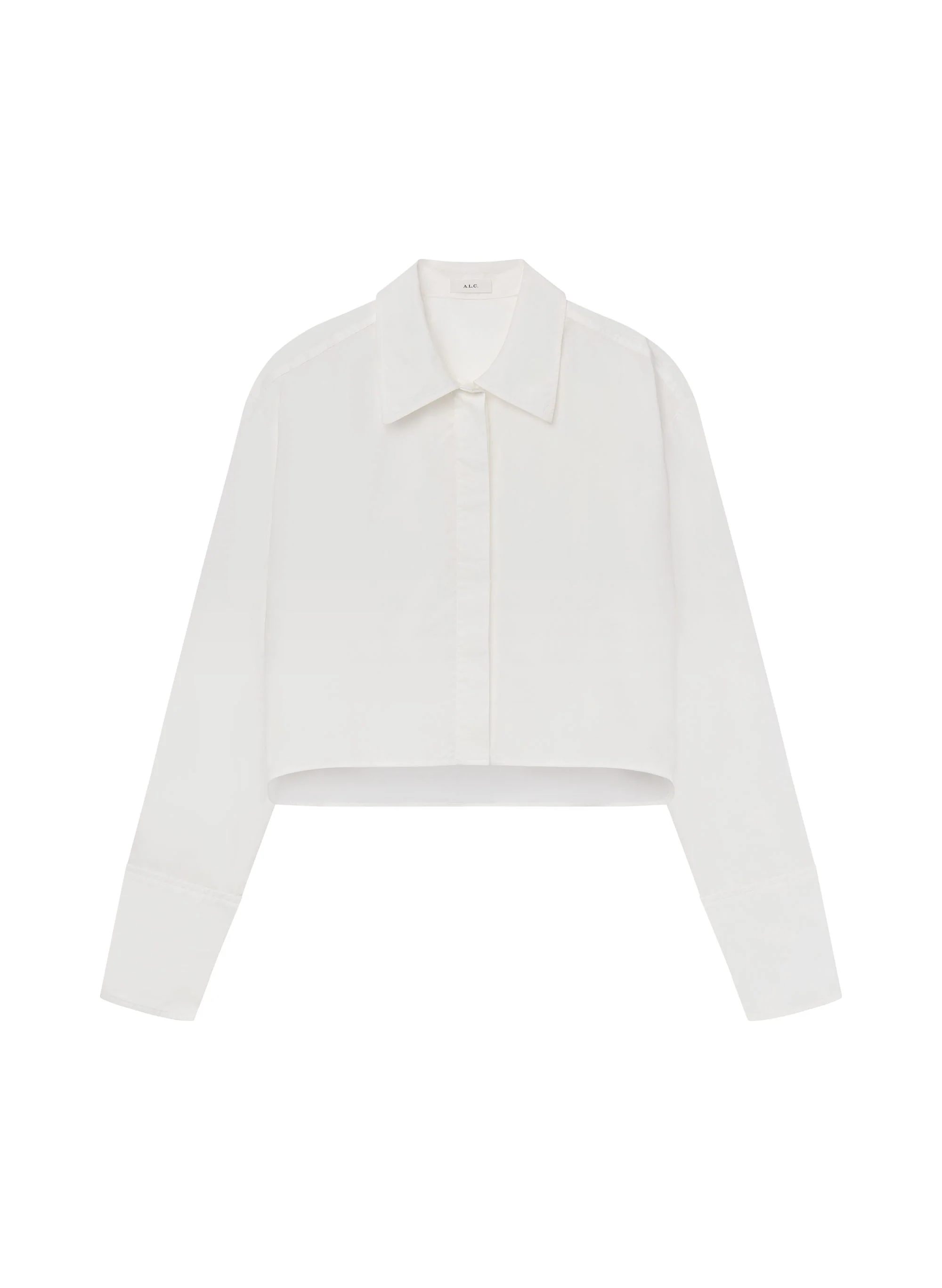 Maude Cropped Cotton Shirt - Image 7