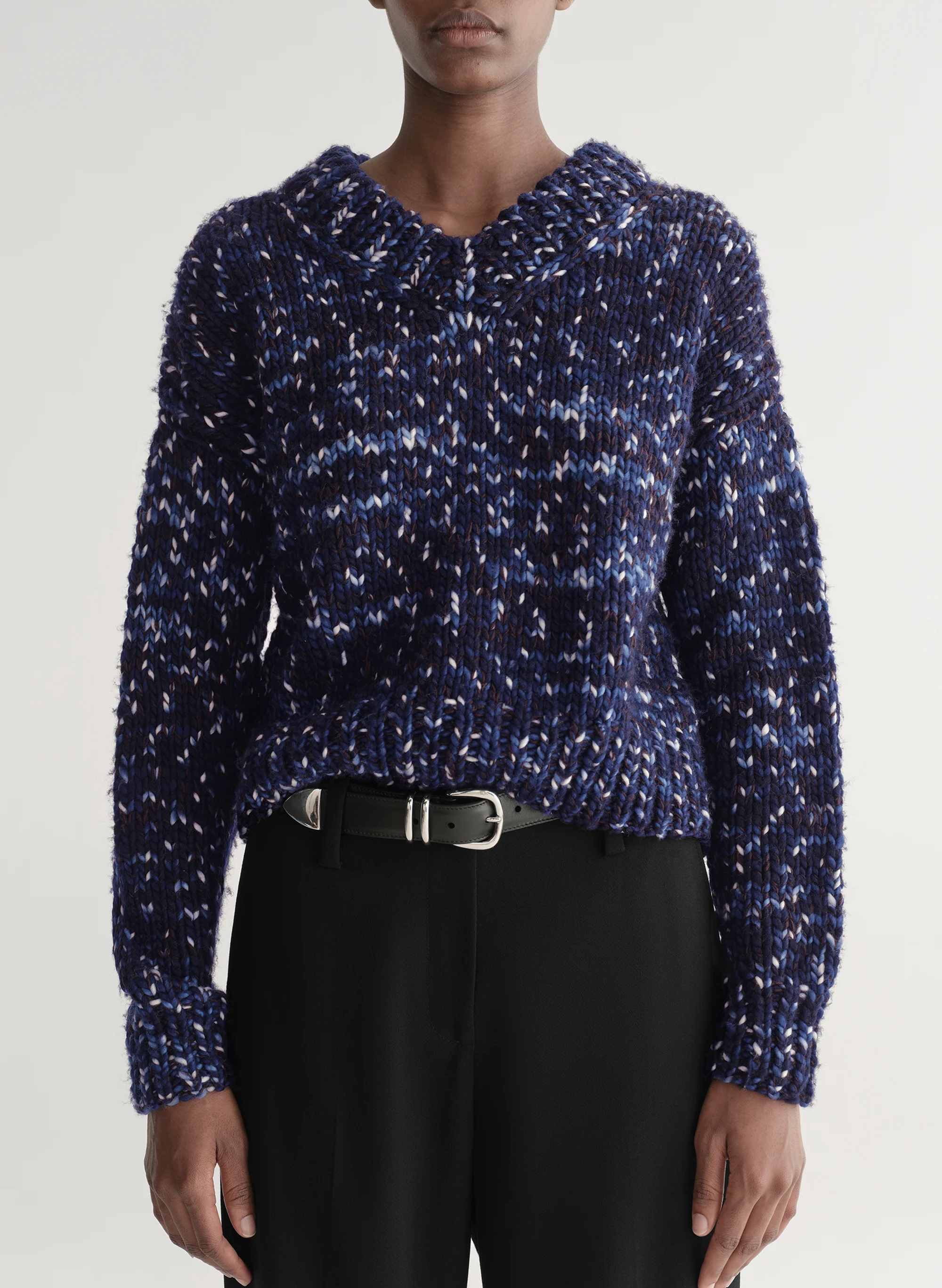 Micah Marled Merino Sweater - Image 3
