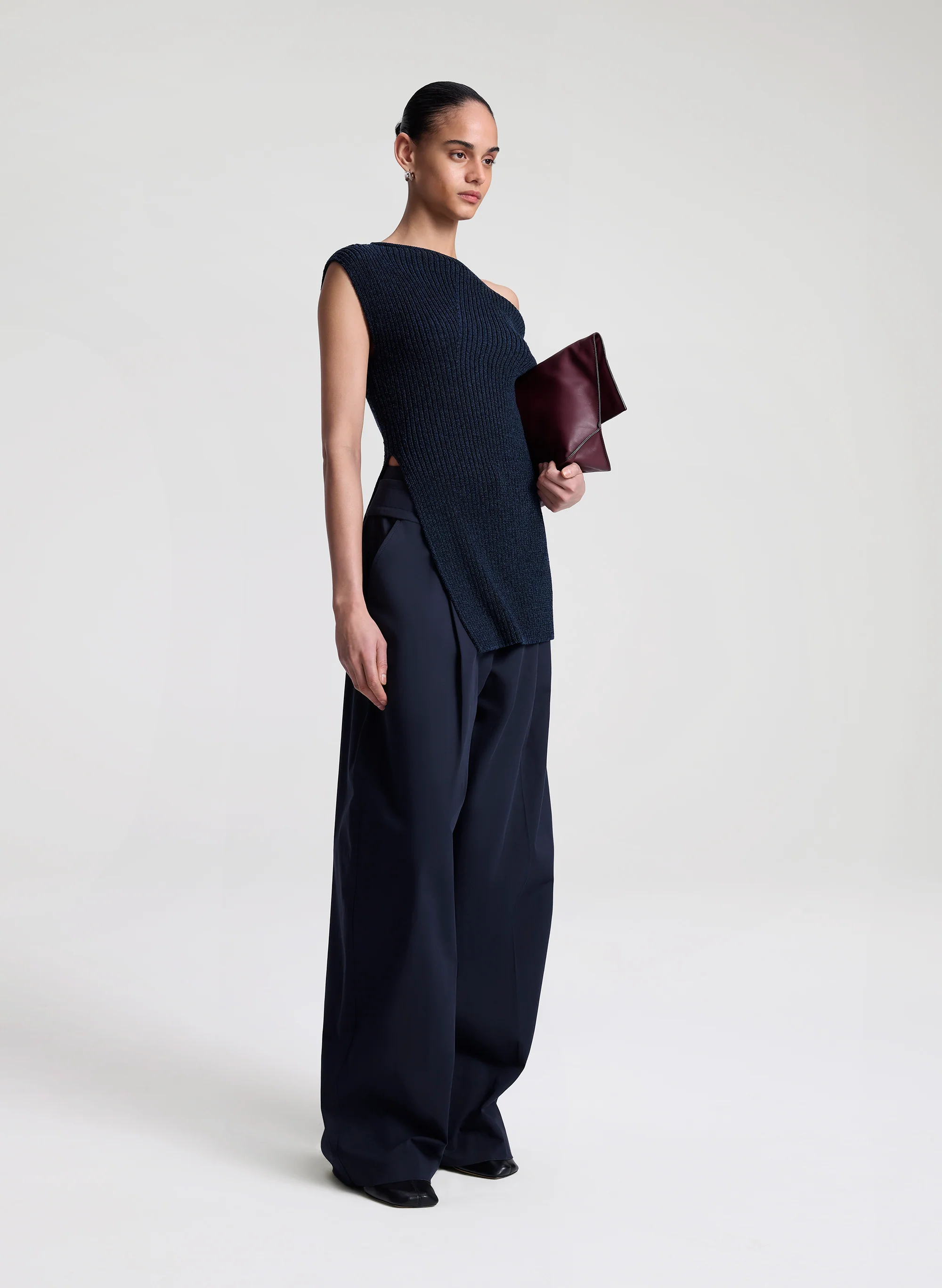 Millie Knit Asymmetrical Top - Image 3