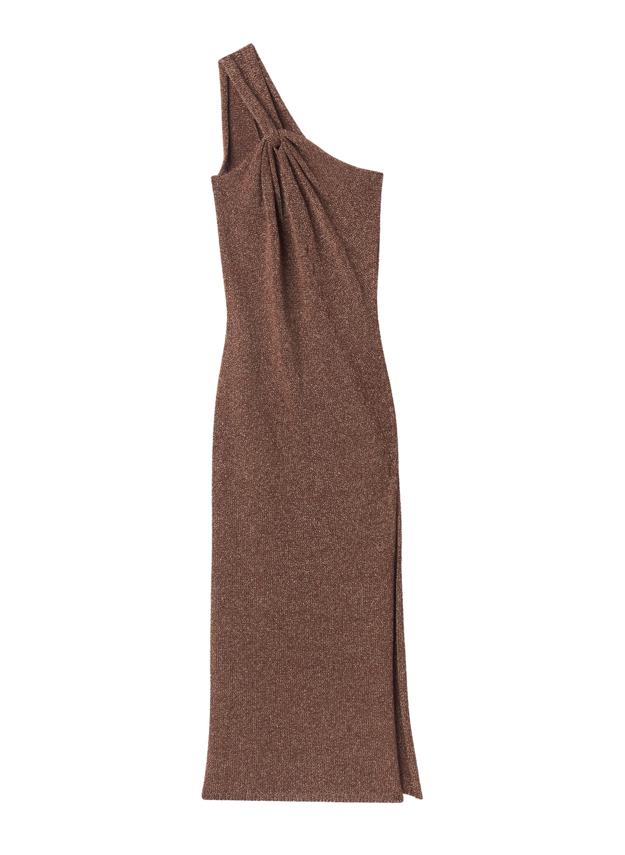 Mimi One Shoulder Knit Midi Dress - Image 6