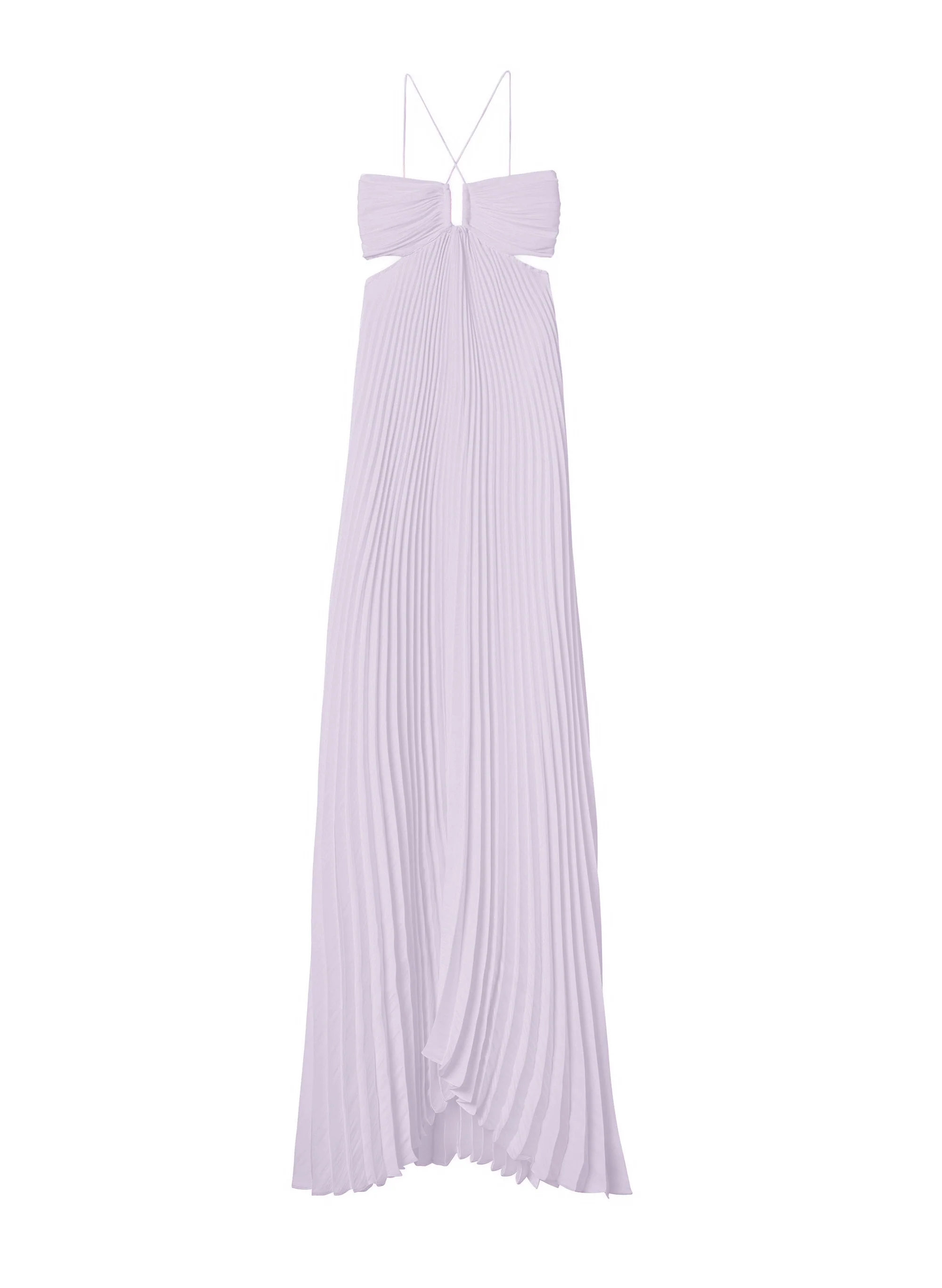 Moira Satin Pleated Maxi Dress - Image 6