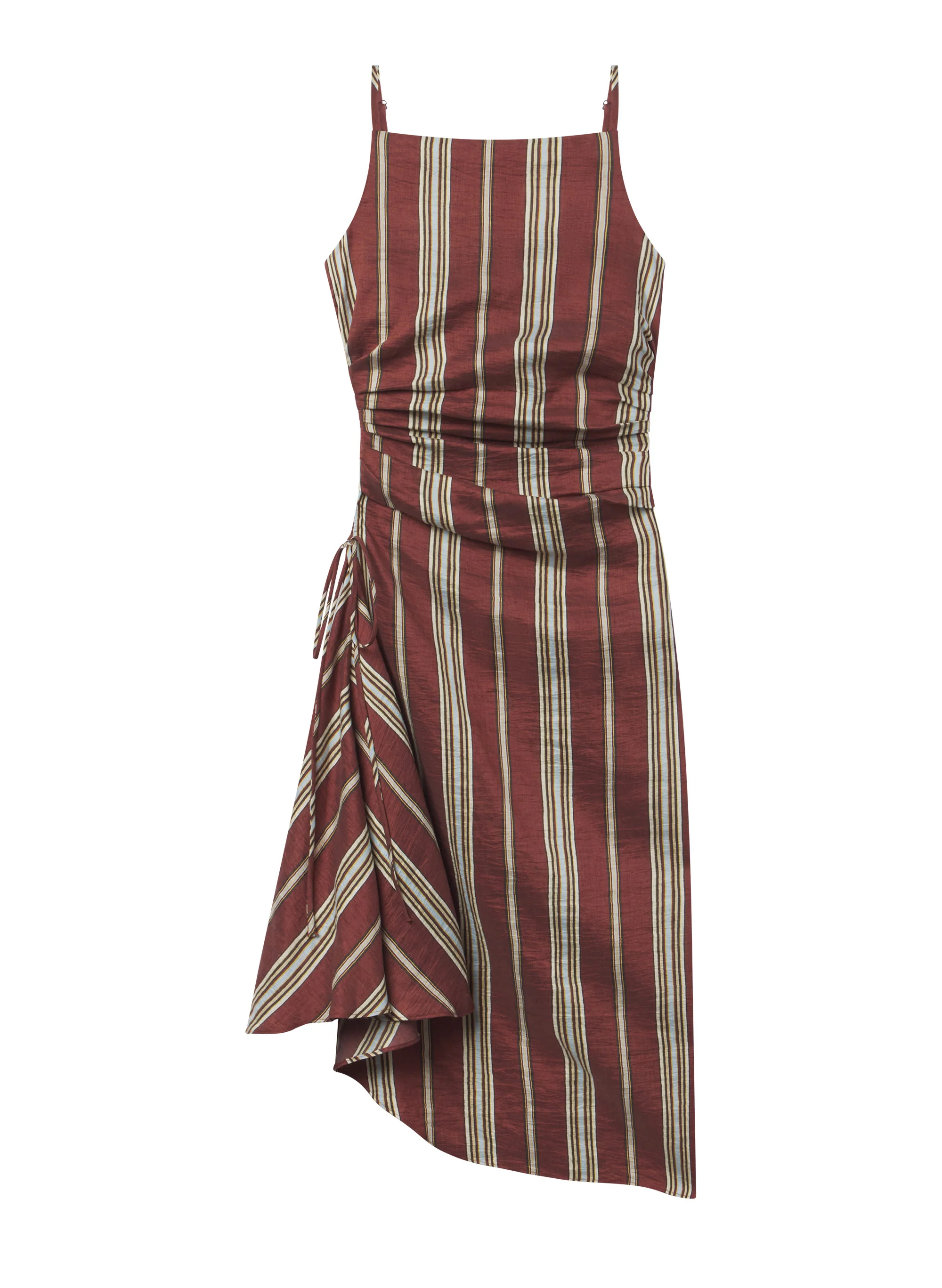 Naomi Striped Linen Midi Dress - Image 6