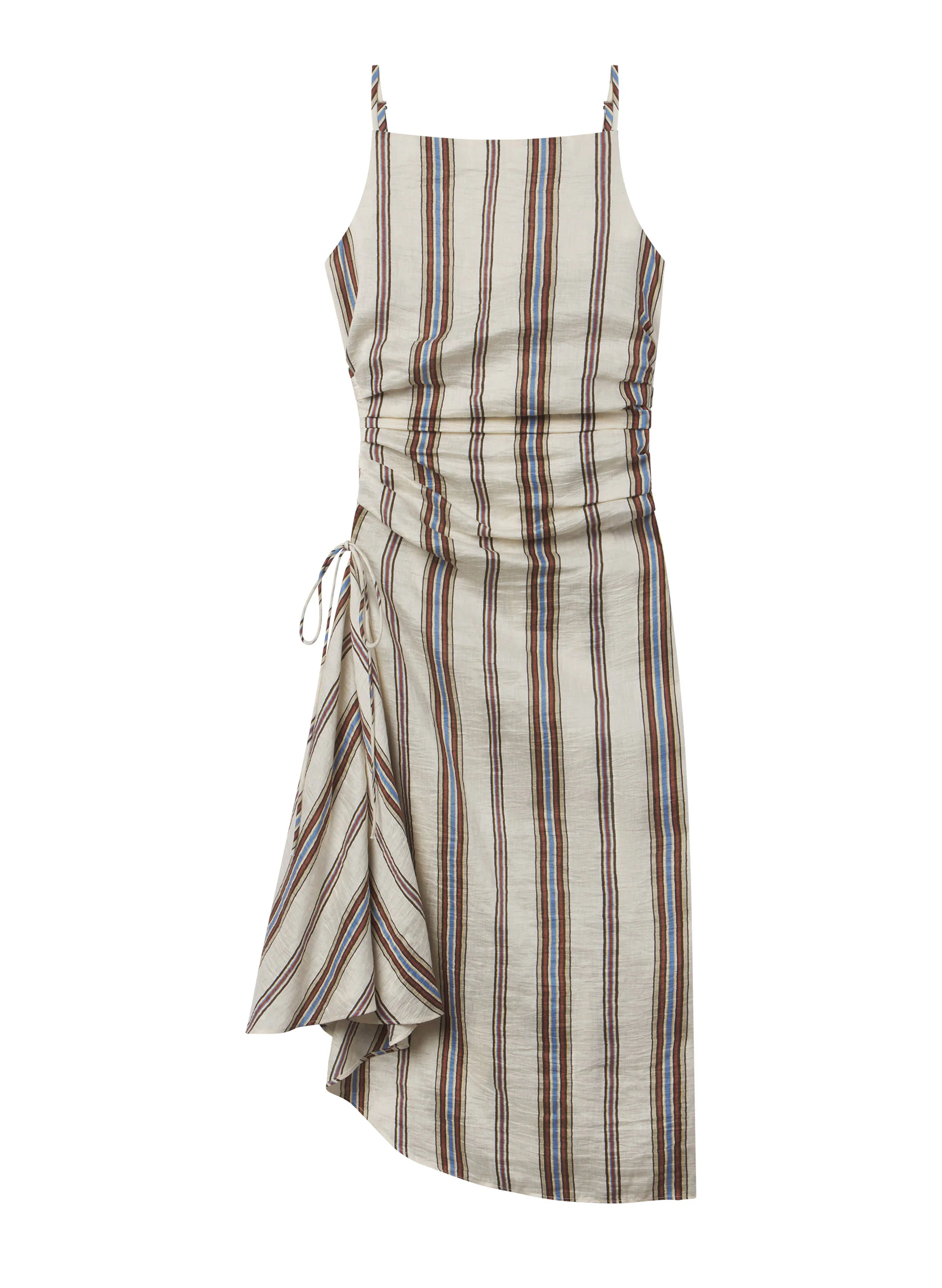 Naomi Striped Linen Midi Dress - Image 6