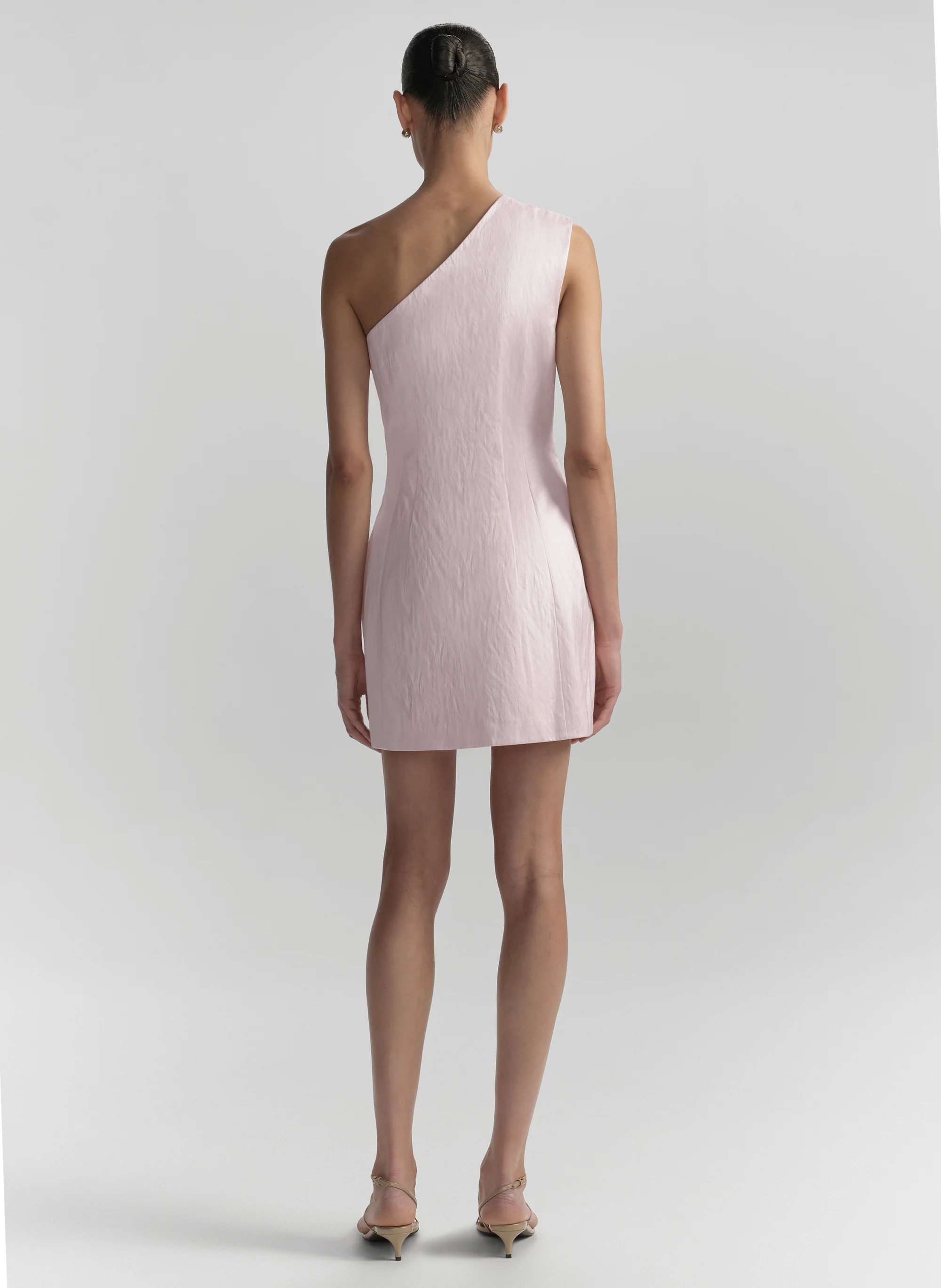Naya One Shoulder Satin Mini Dress - Image 5