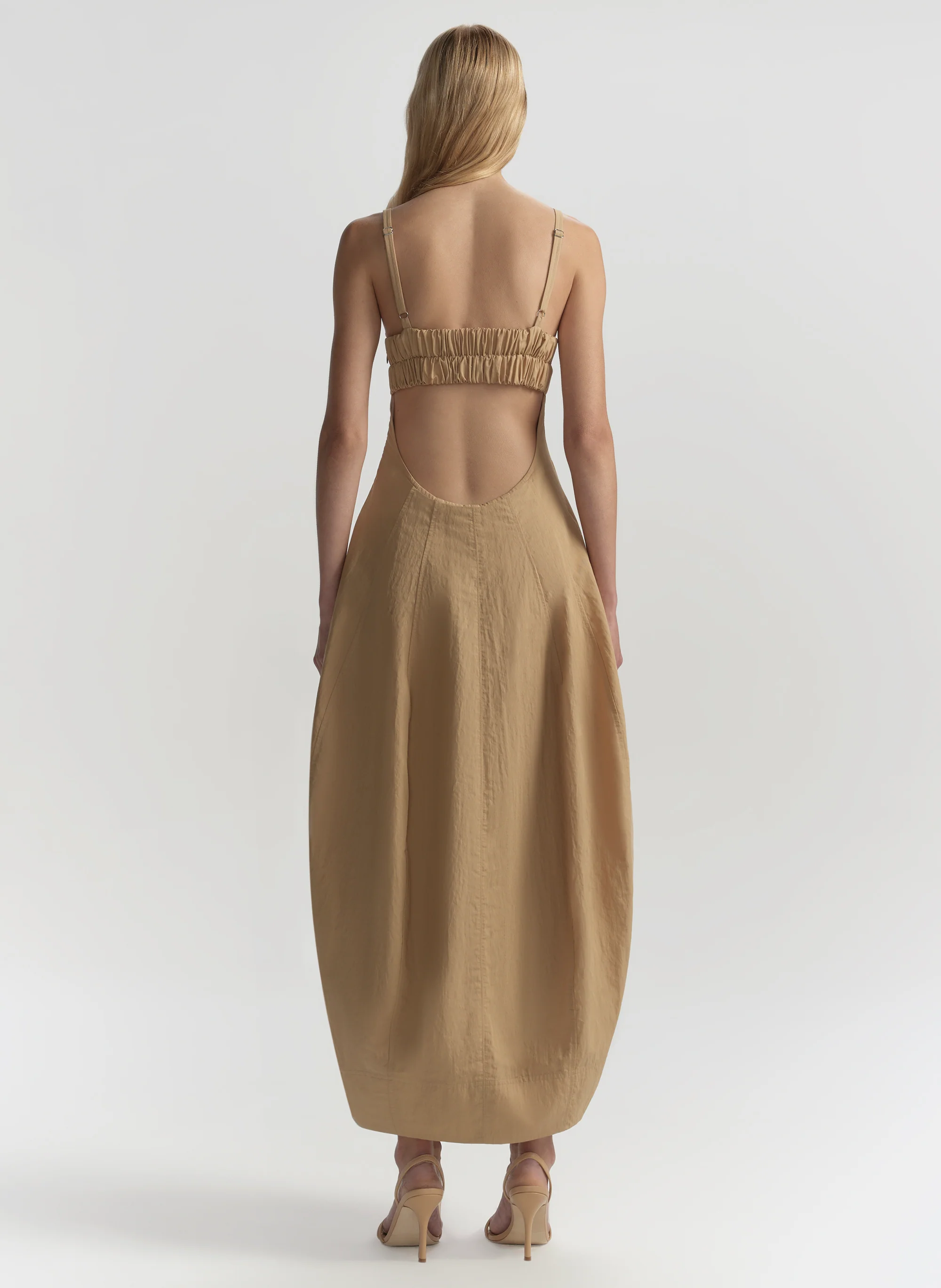 Nina Cotton Nylon Midi Dress - Image 5
