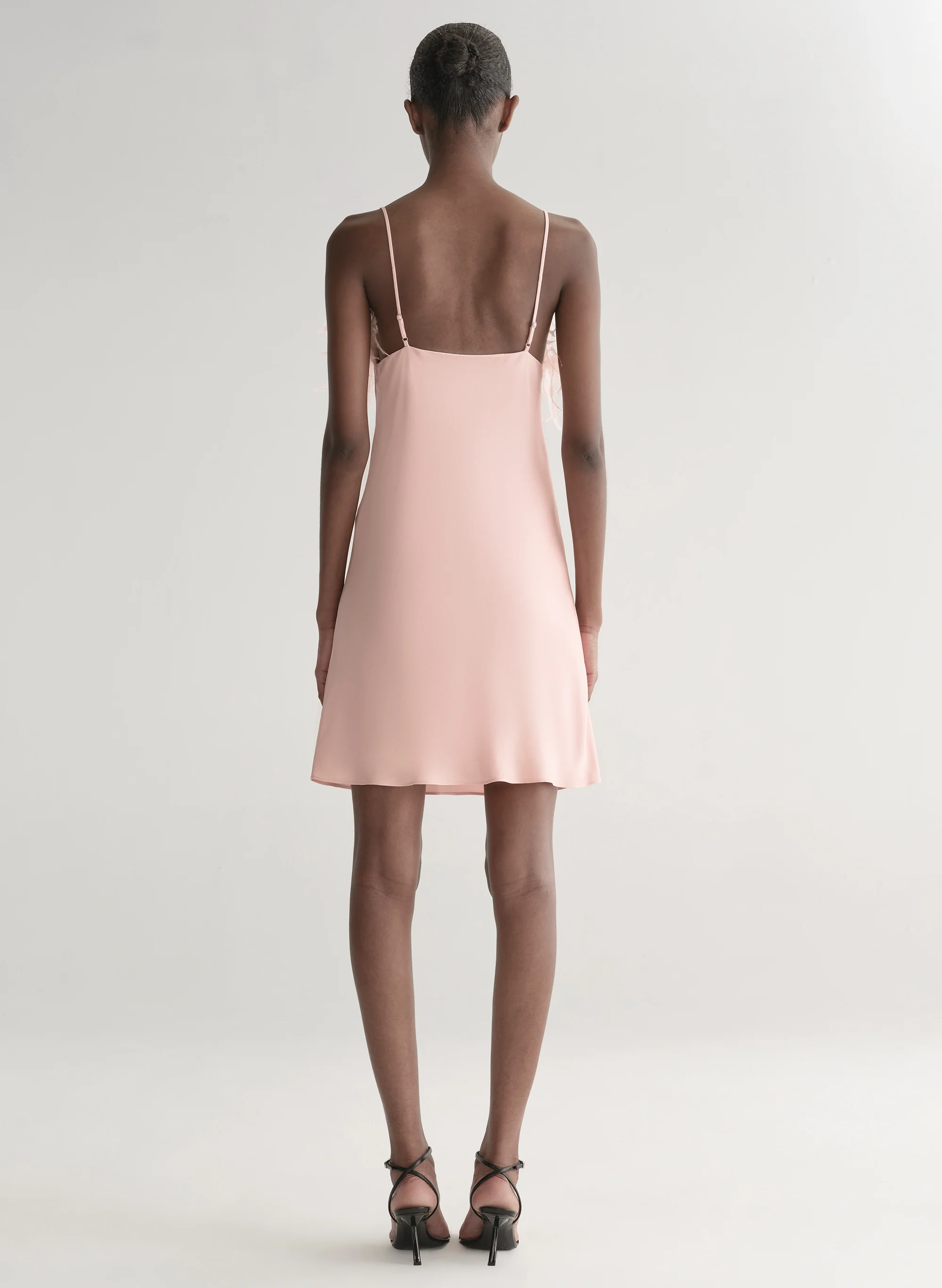 Opal Feather Trimmed Mini Dress - Image 5