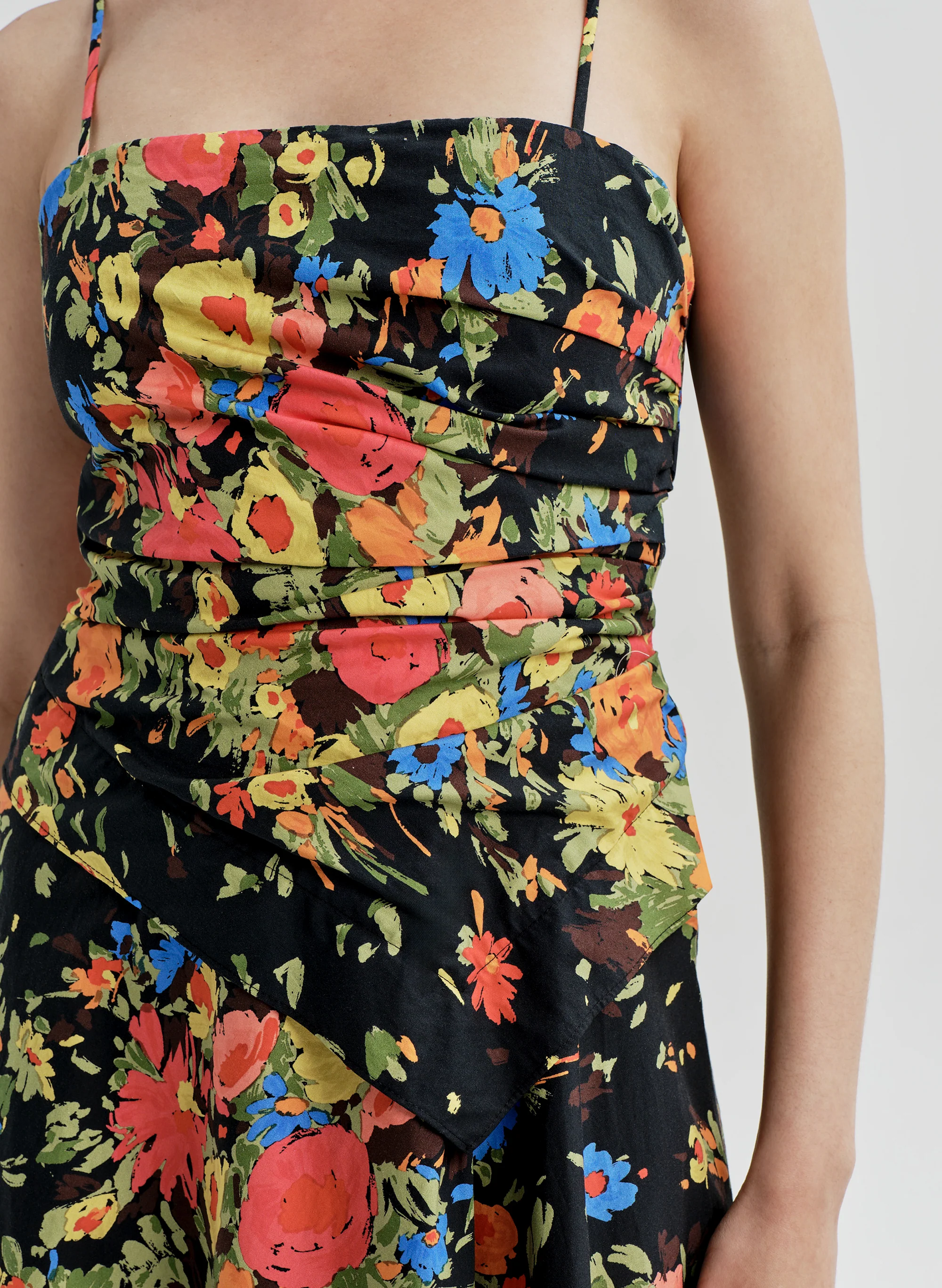 Peyton Floral Cotton Midi Dress - Image 2