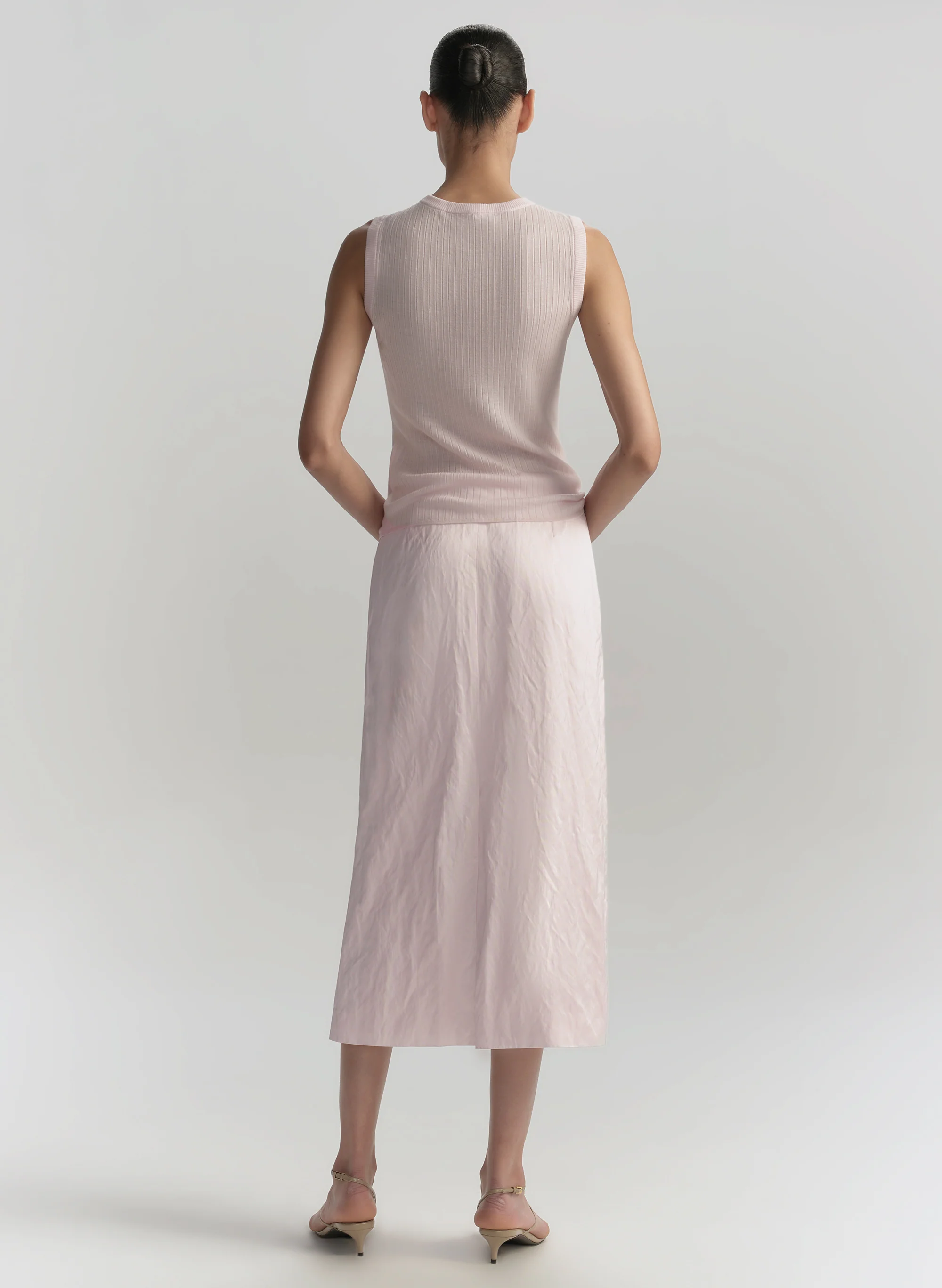 Phoebe Satin Midi Skirt - Image 5