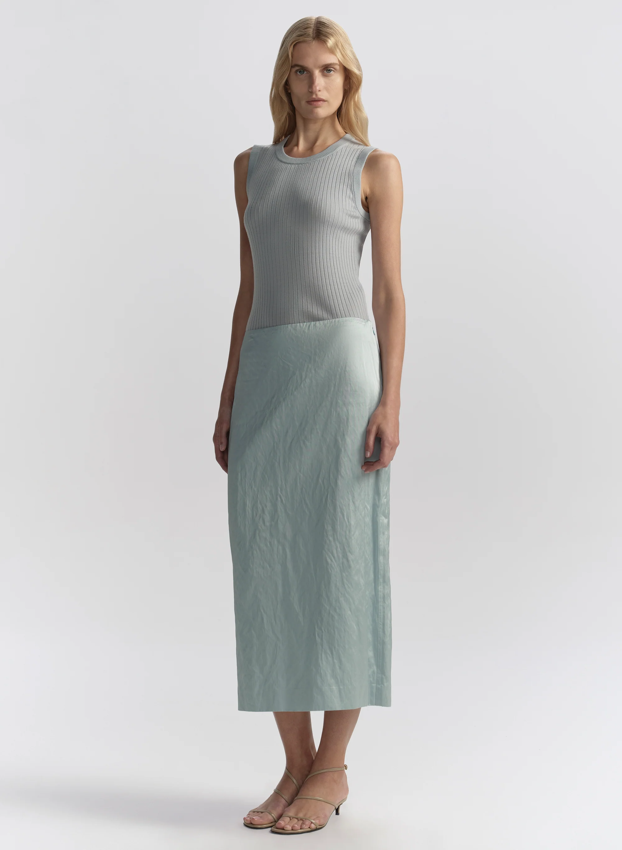 Phoebe Satin Midi Skirt - Image 4