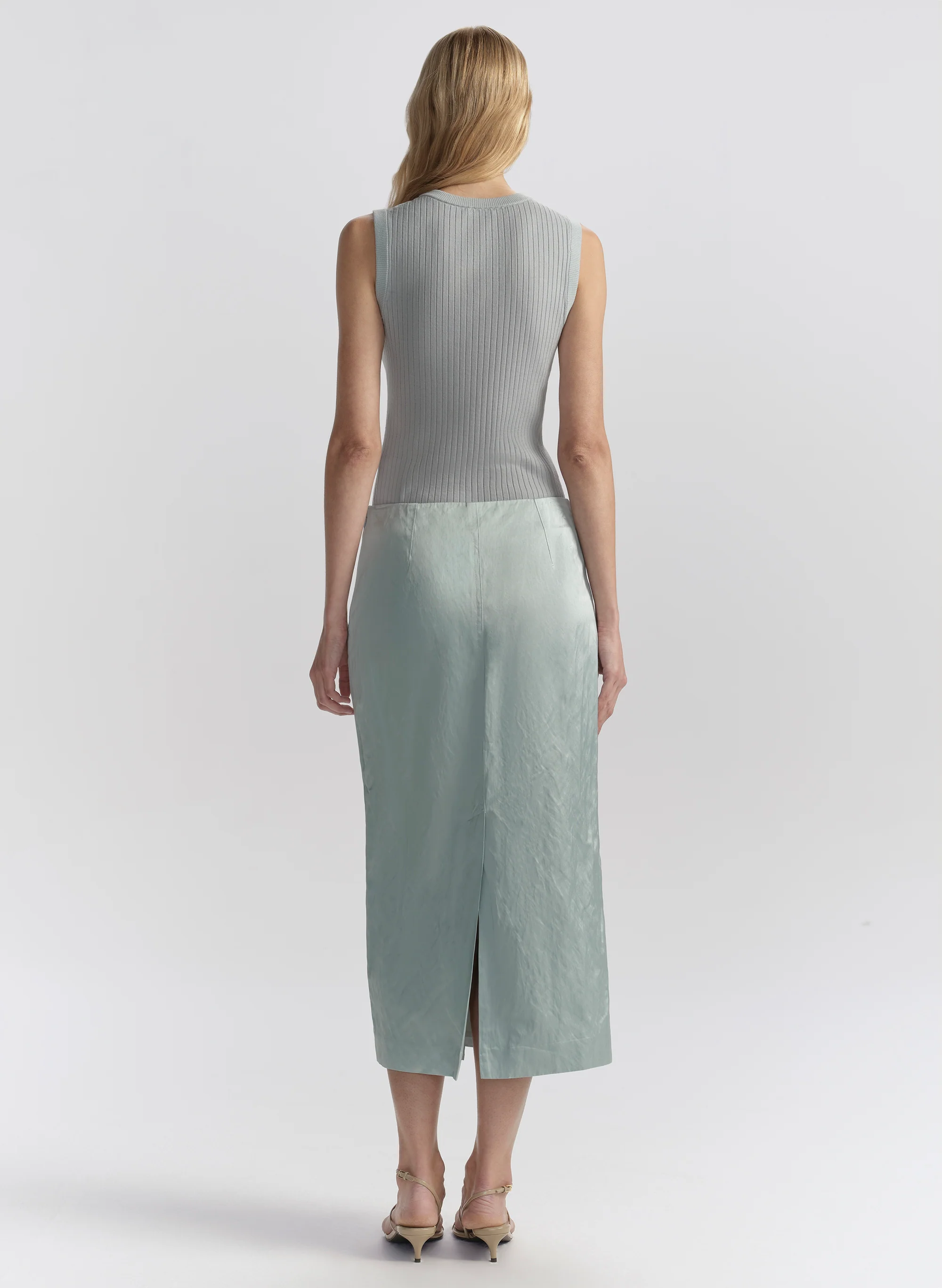 Phoebe Satin Midi Skirt - Image 5