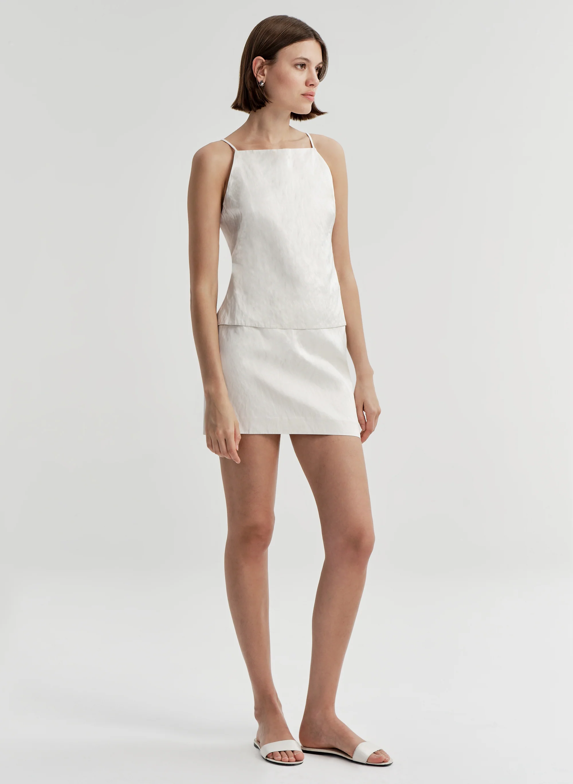 Reese Tie-Back Satin Top - Image 4