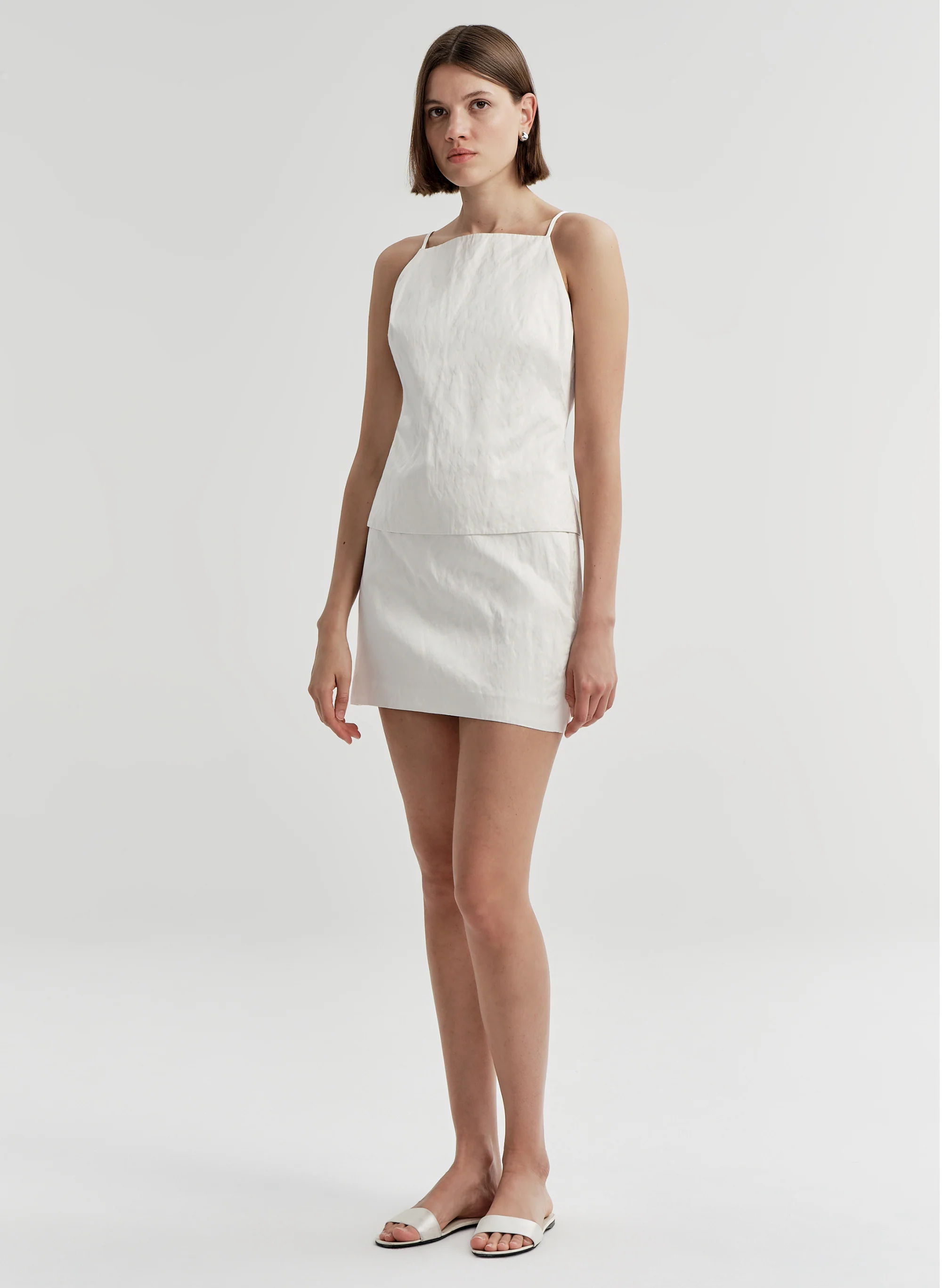 Reese Tie-Back Satin Top - Image 5