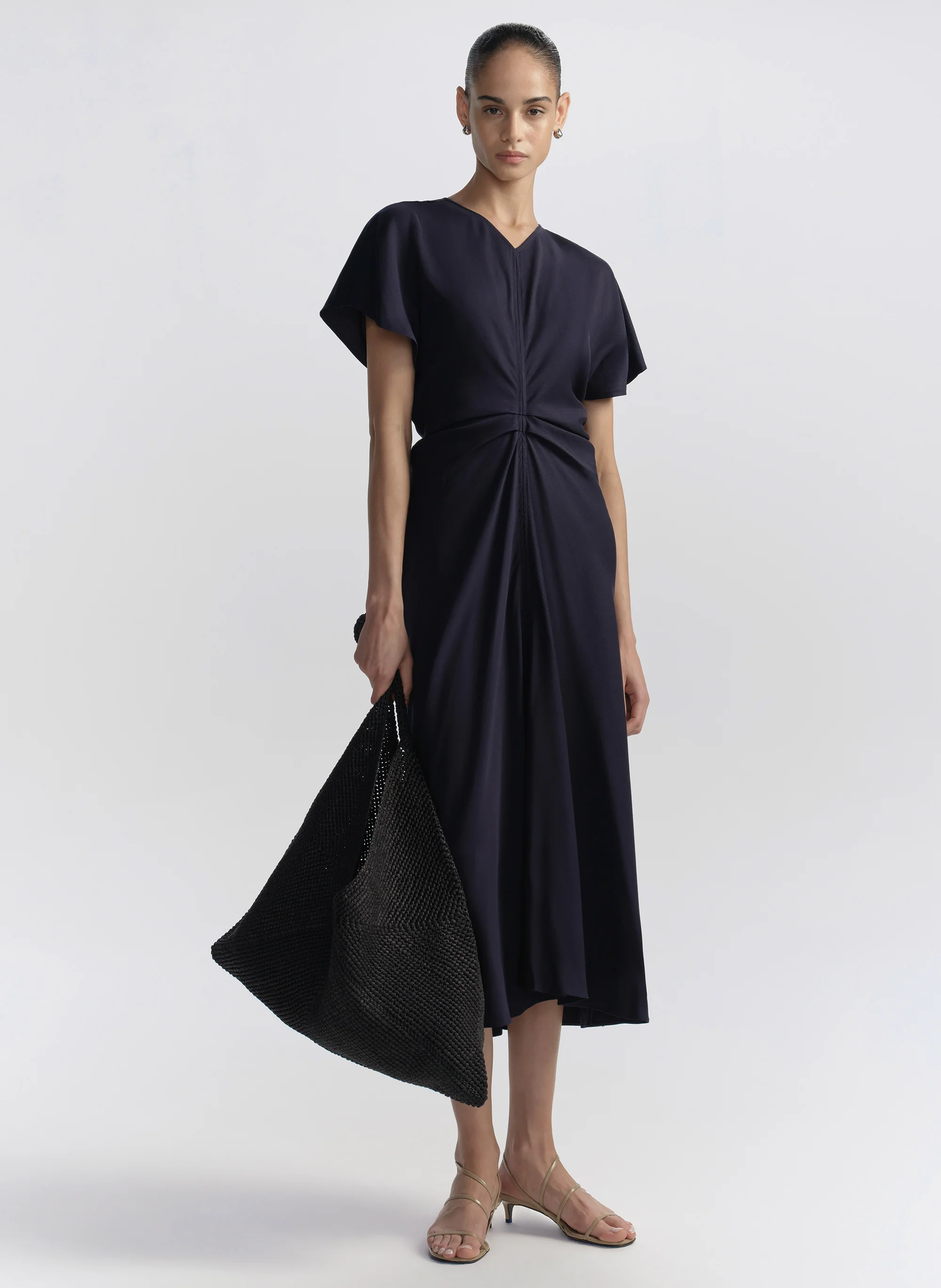 Rem Ruched Midi Dress - Image 5