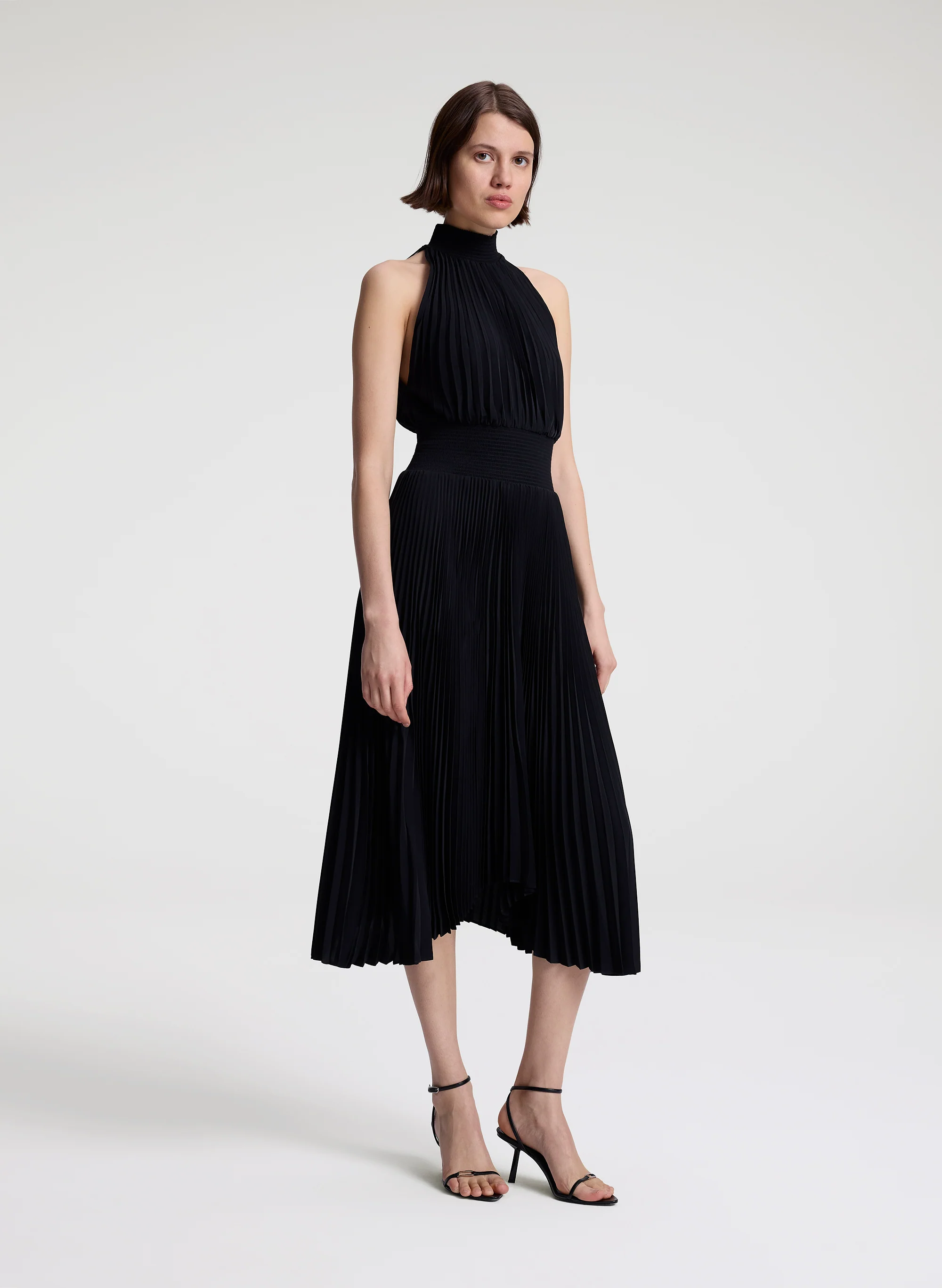 Renzo Matte Pleated Dress - Image 3