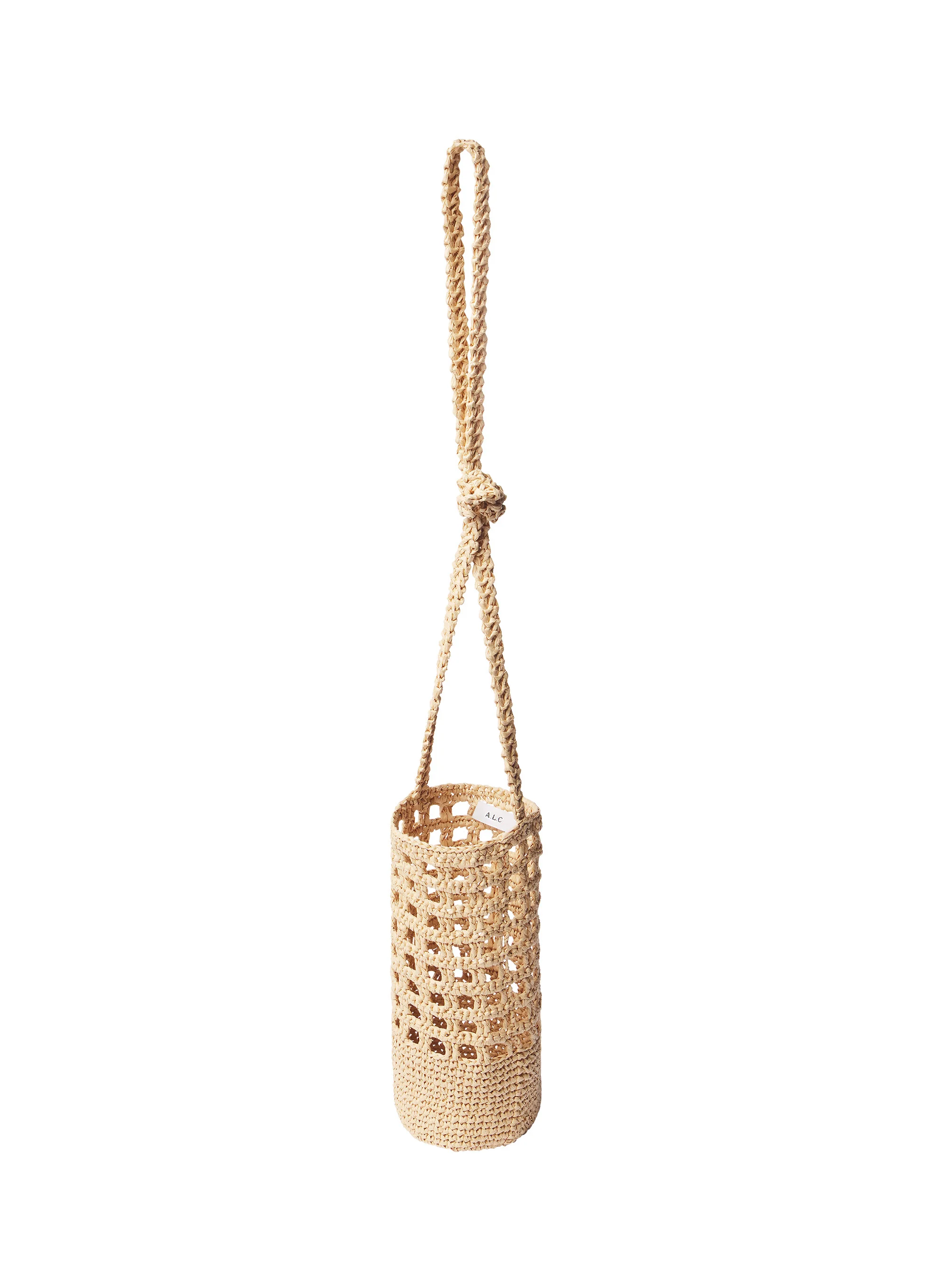 Rita Raffia Bottle Bag - Image 3
