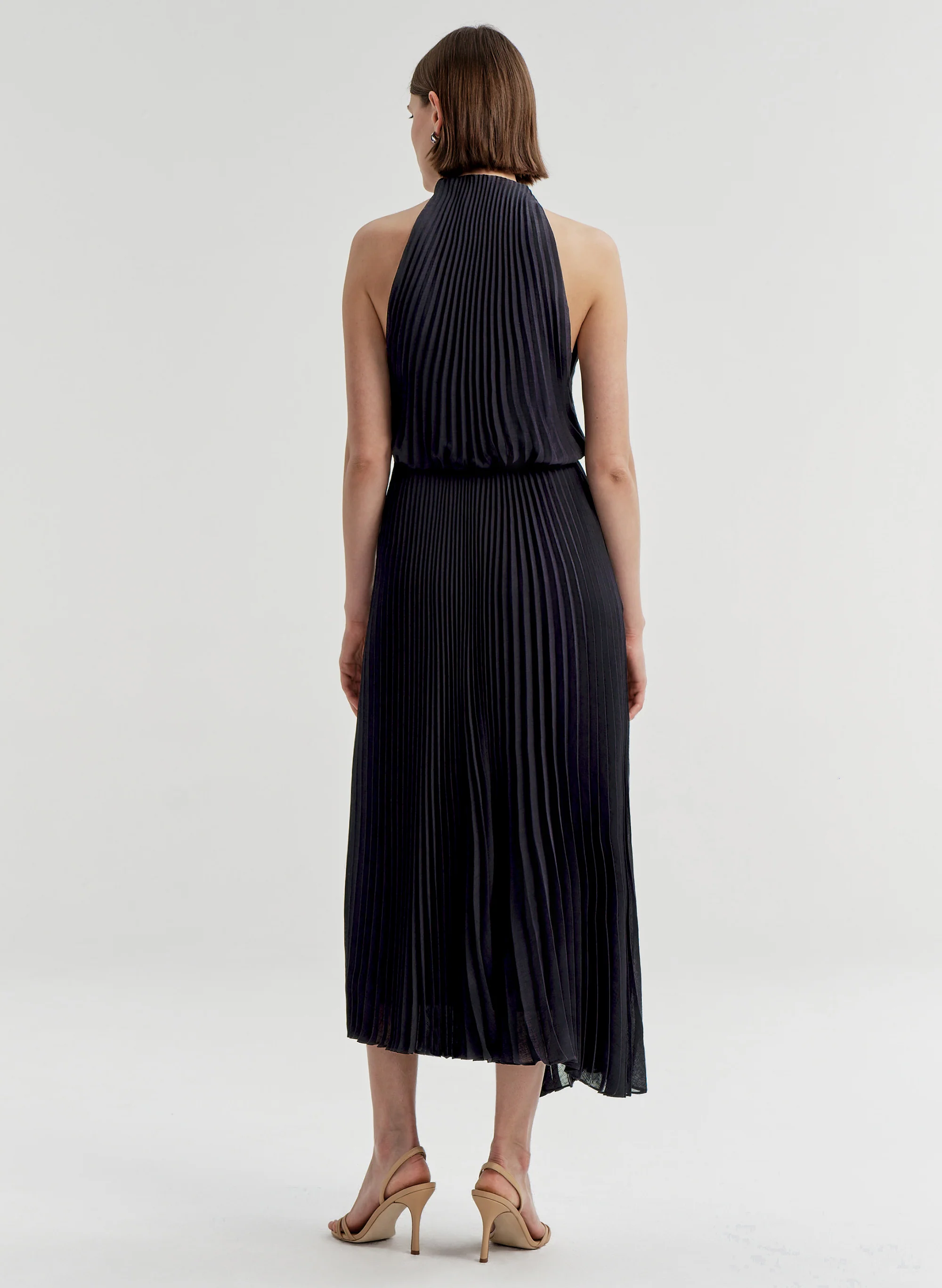 Simona Pleated Midi Dress - Image 6
