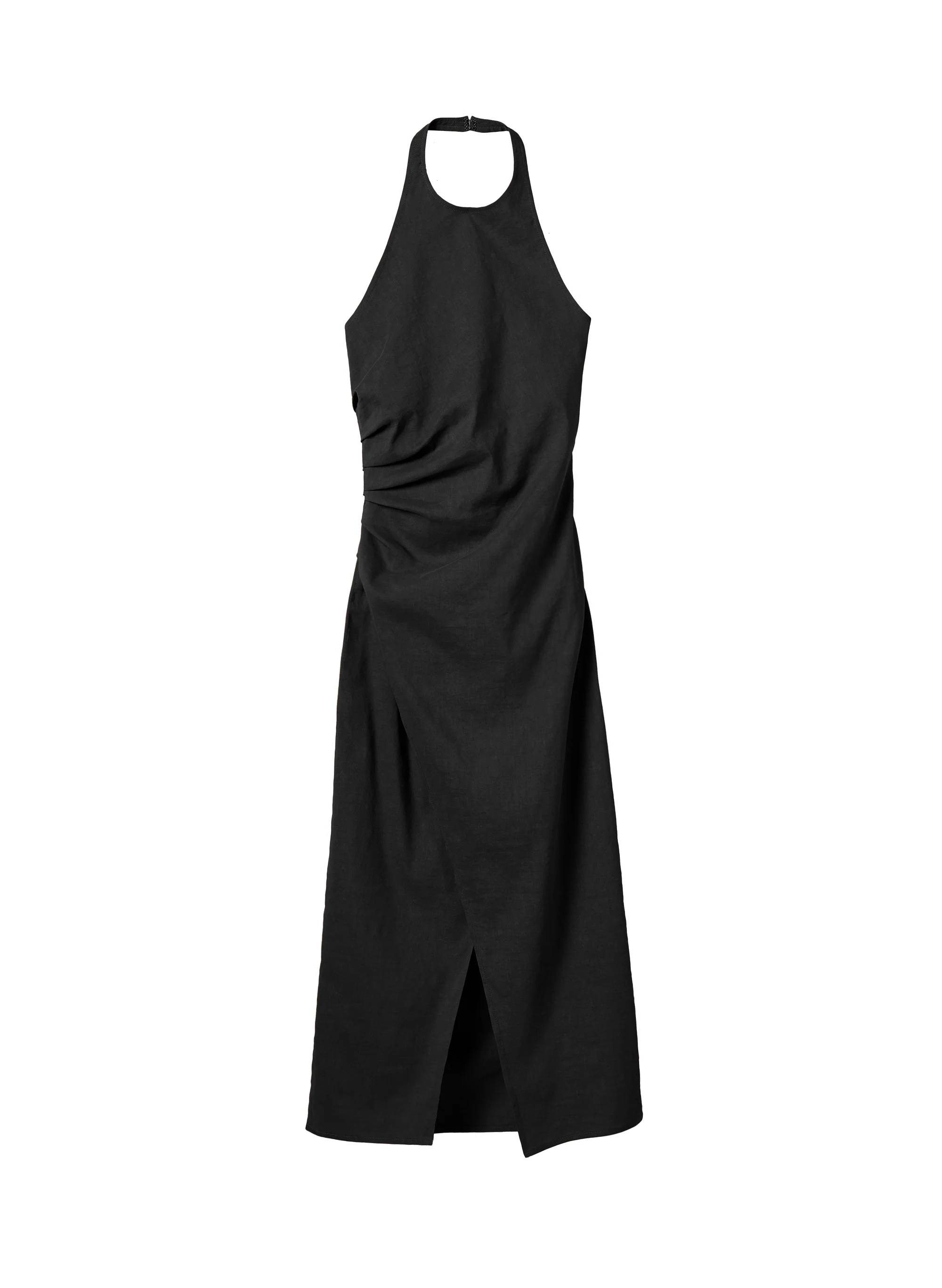 Sylvie Linen Midi Halter Dress - Image 6