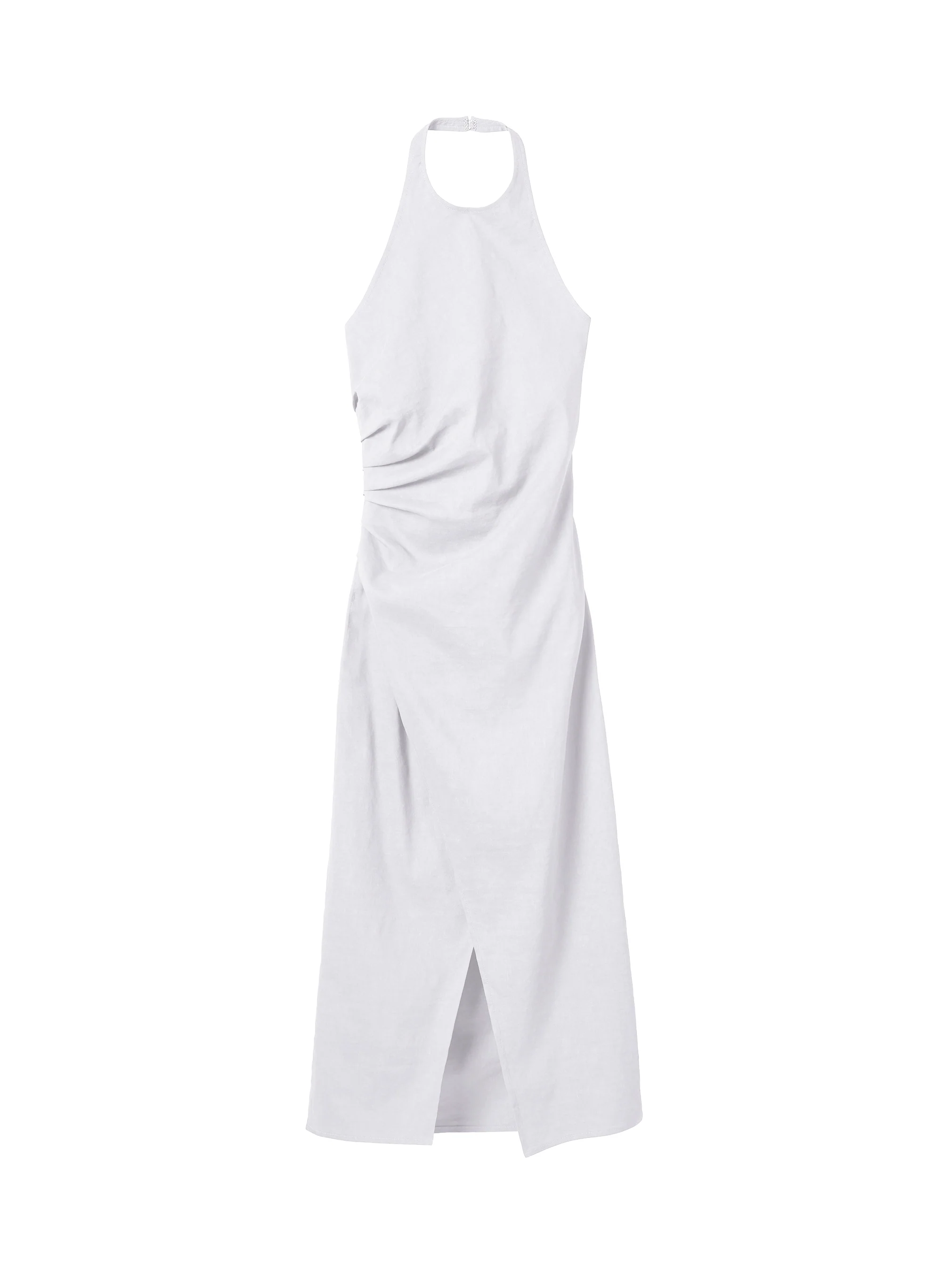Sylvie Linen Midi Halter Dress - Image 6