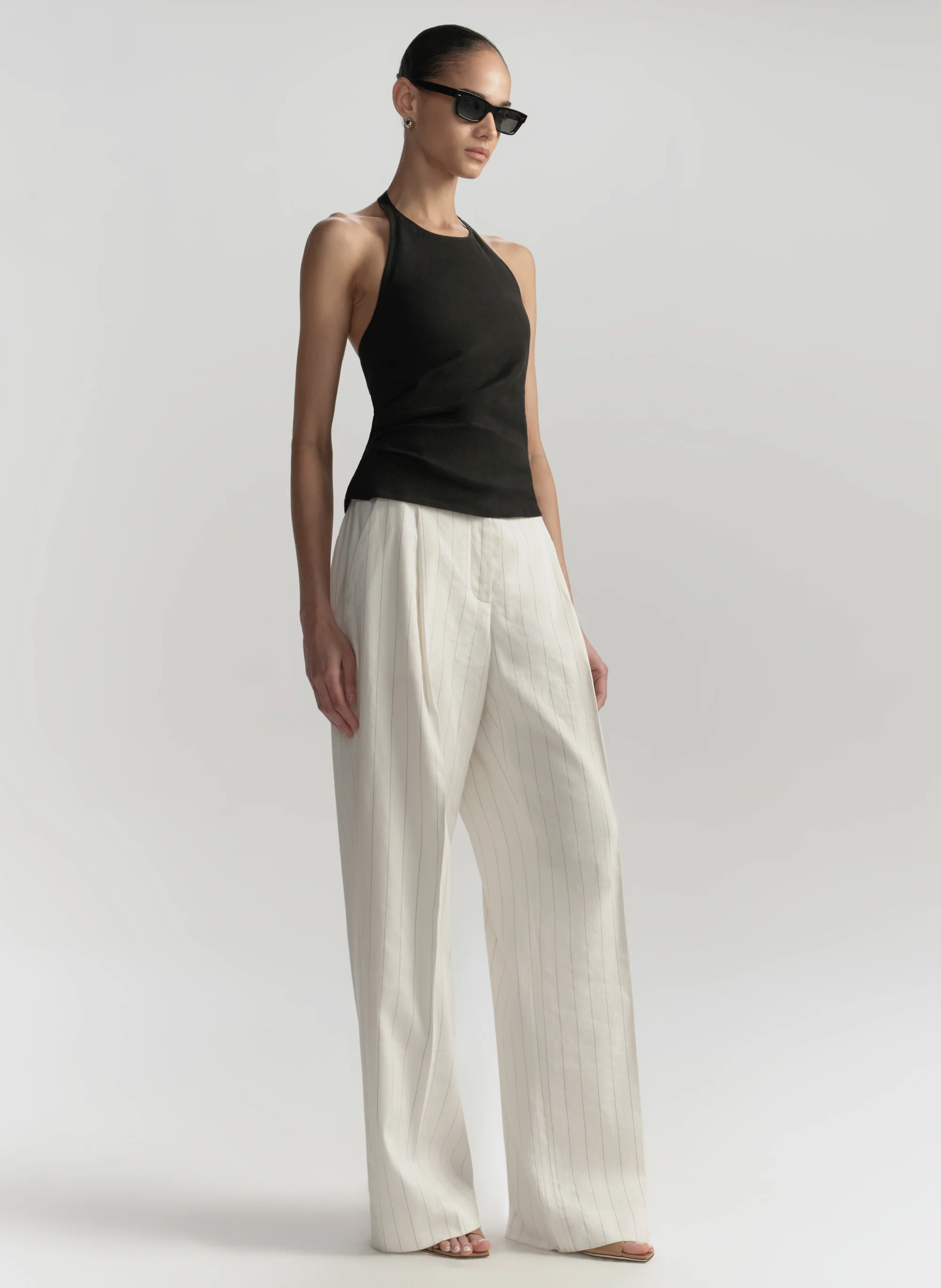 Sylvie Linen Halter Top - Image 3