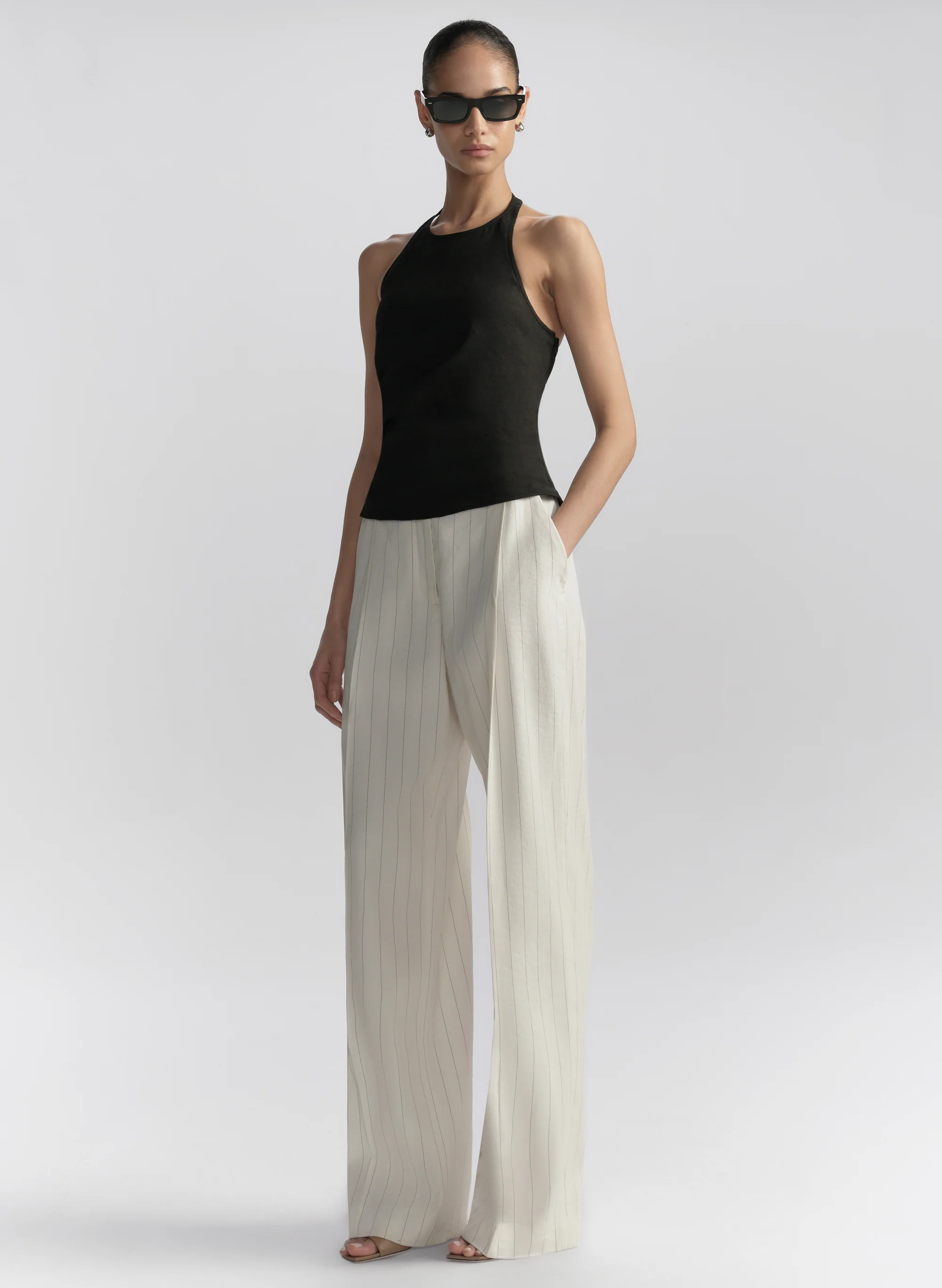 Sylvie Linen Halter Top - Image 4