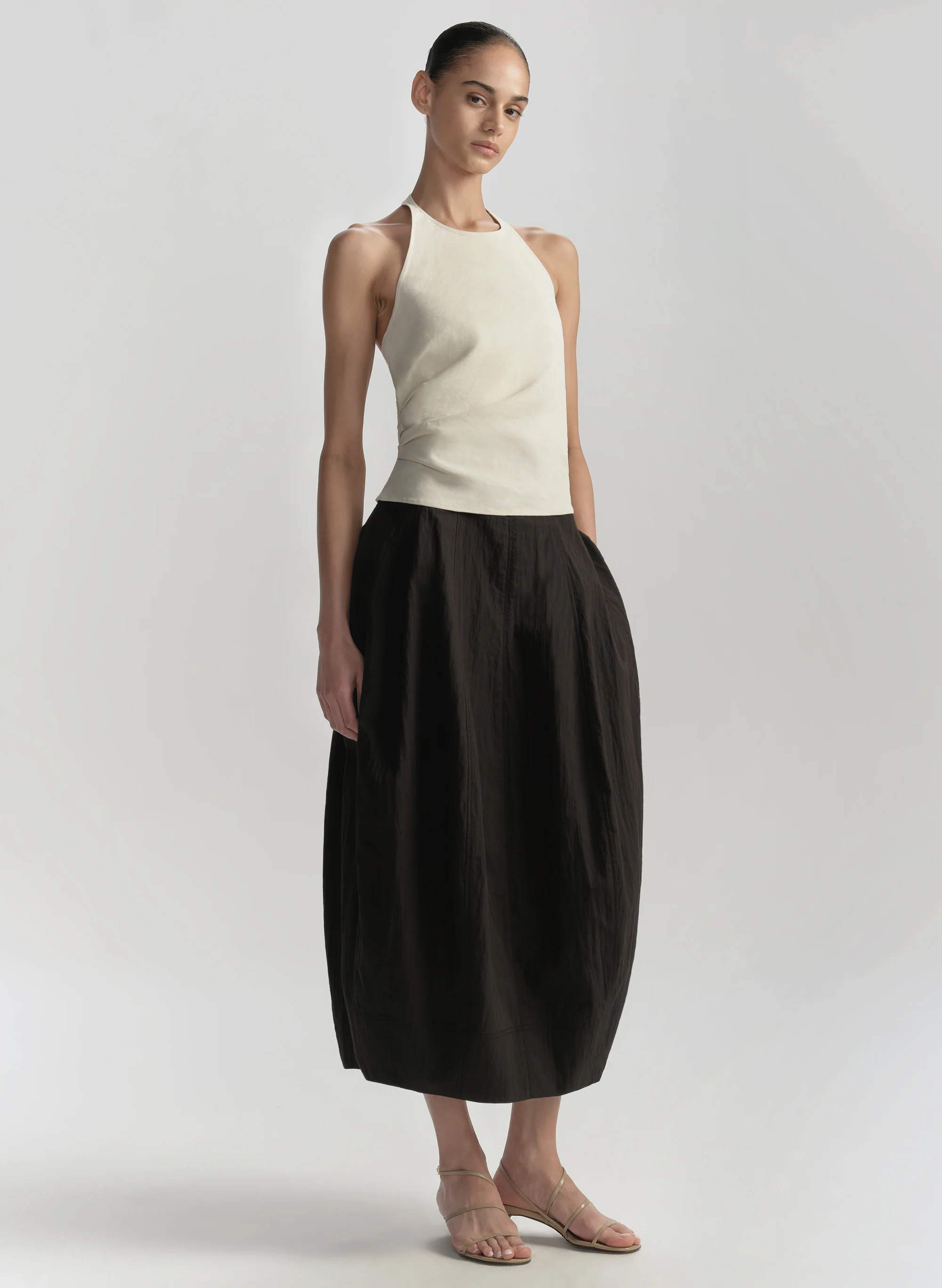 Sylvie Linen Halter Top - Image 3