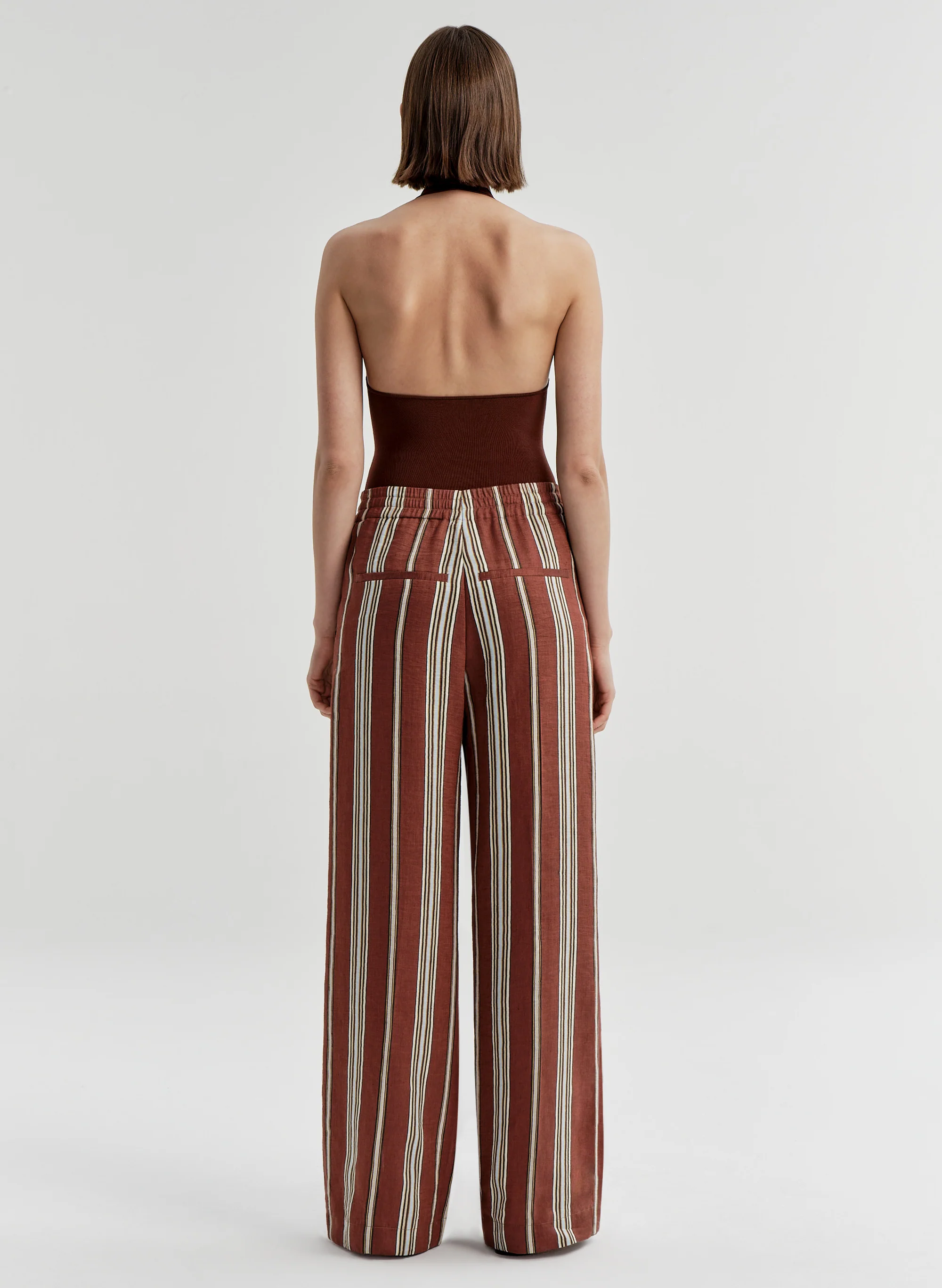 Tyler Striped Linen Pant - Image 5