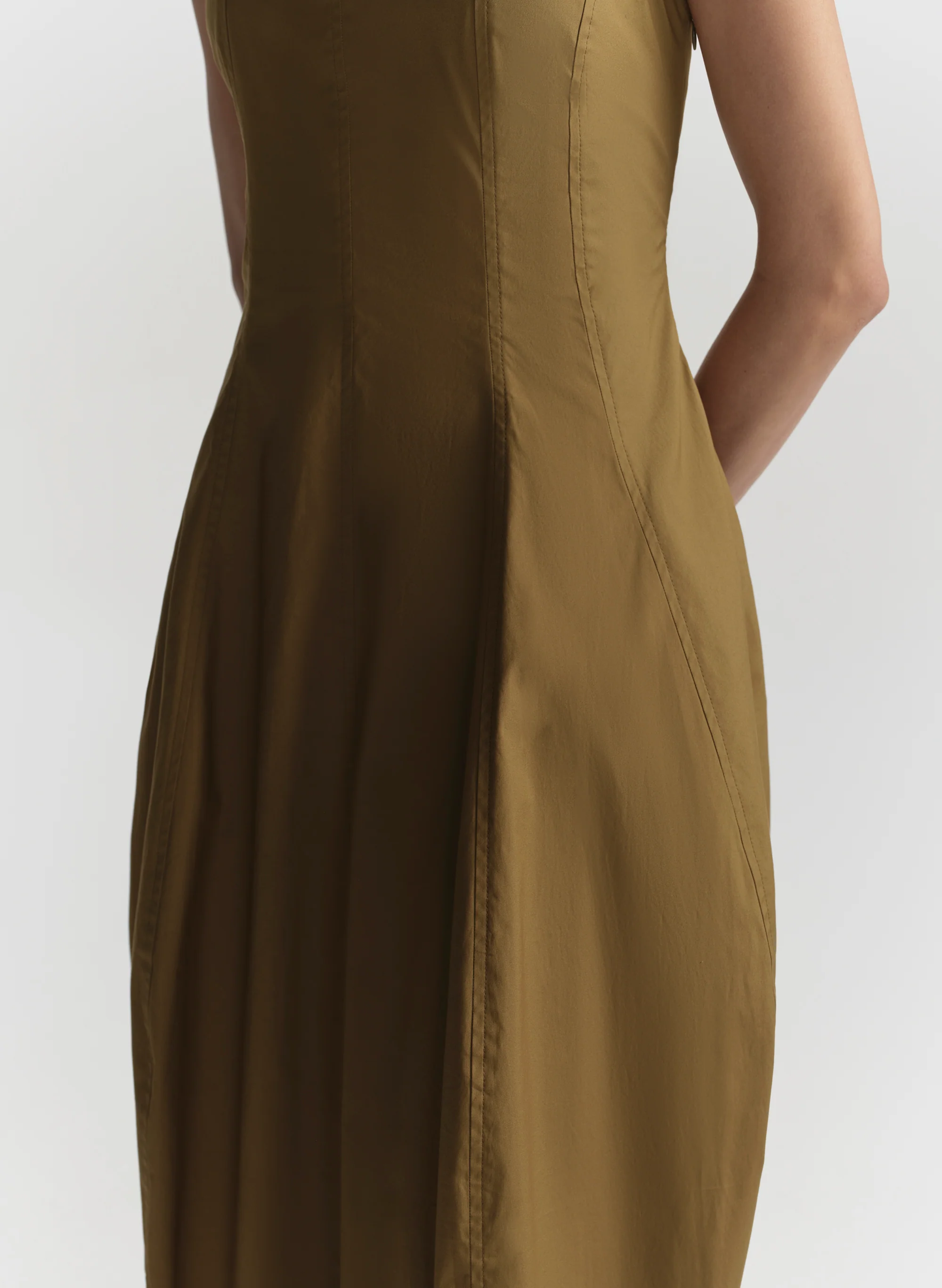 Veda Stretch Cotton Midi Dress - Image 2